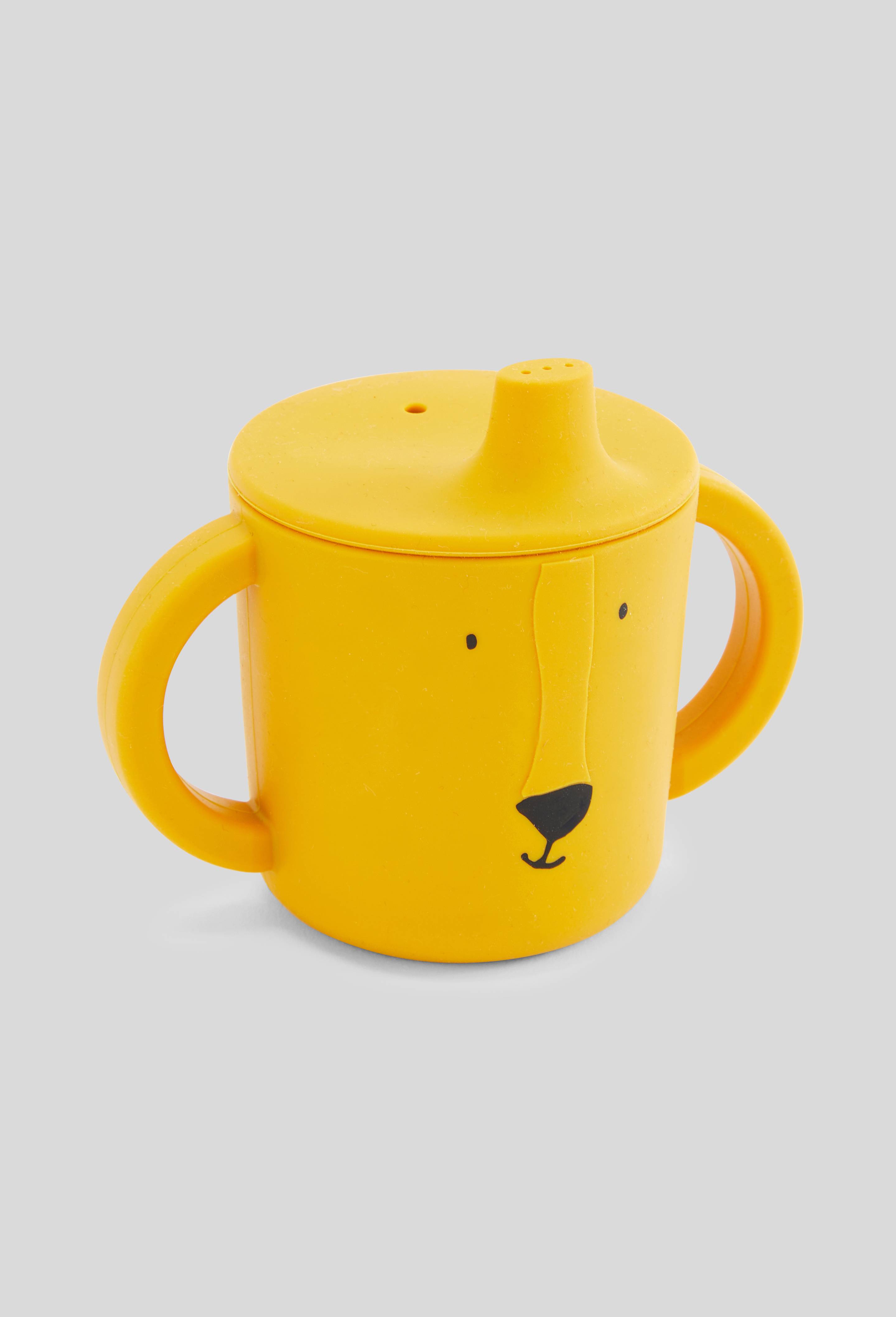 Tasse d'apprentissage en silicone, Jaune, large image number 0