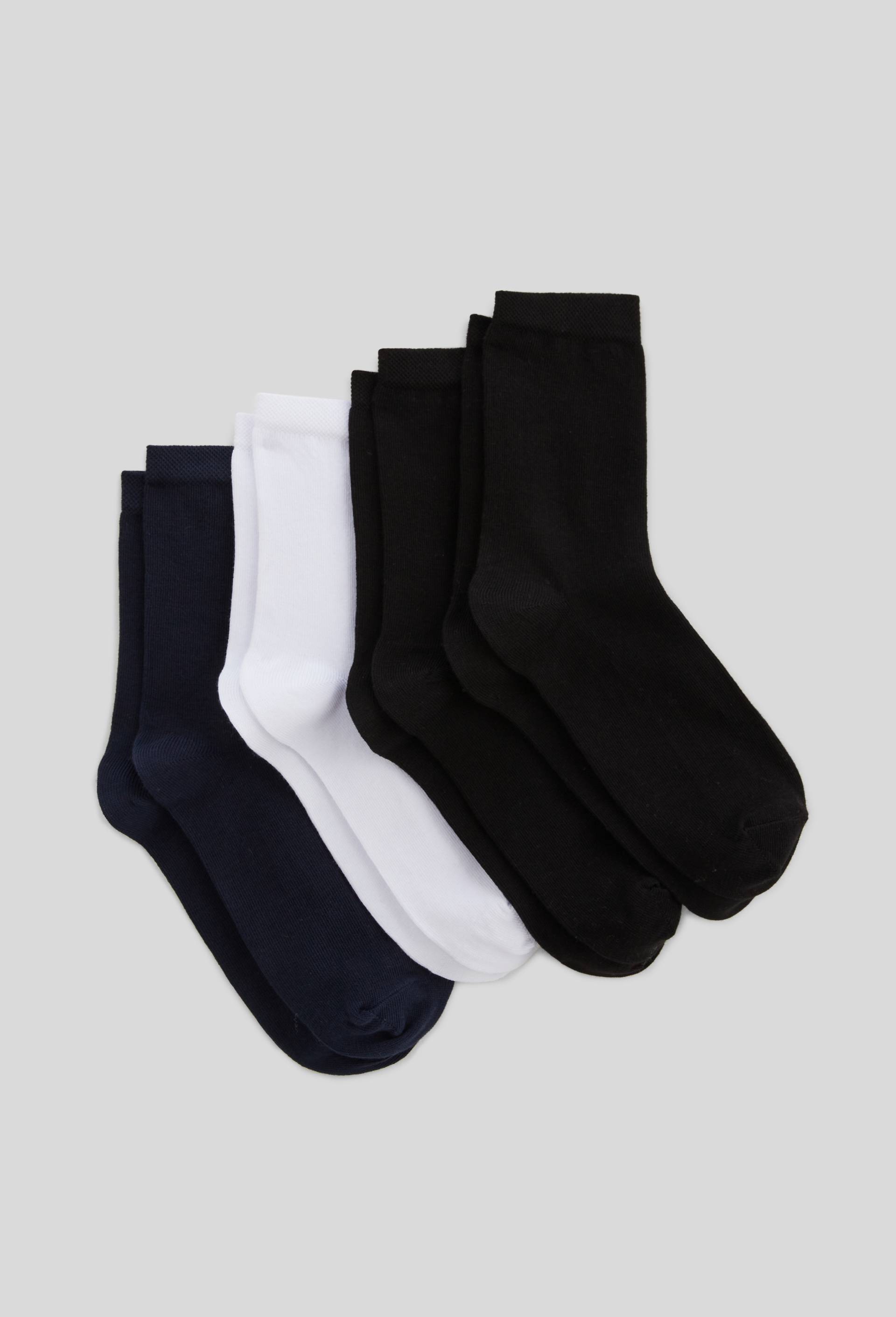 Lot de 4 paires de chaussettes en coton, MARINE/ASSORTIMENT, large image number 0