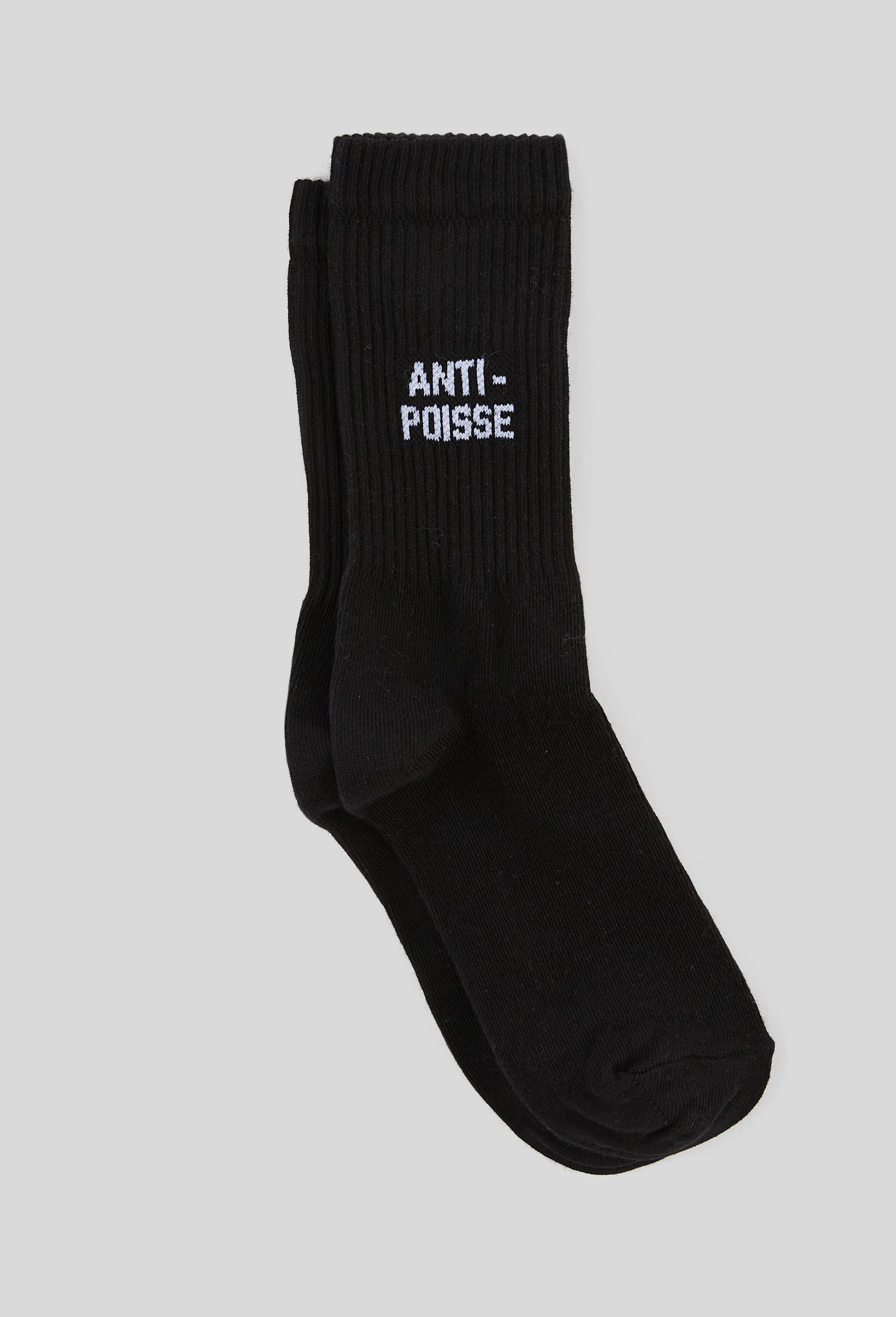 Paire de chaussettes en coton F&eacute;licie Aussi, Noir, large image number 0