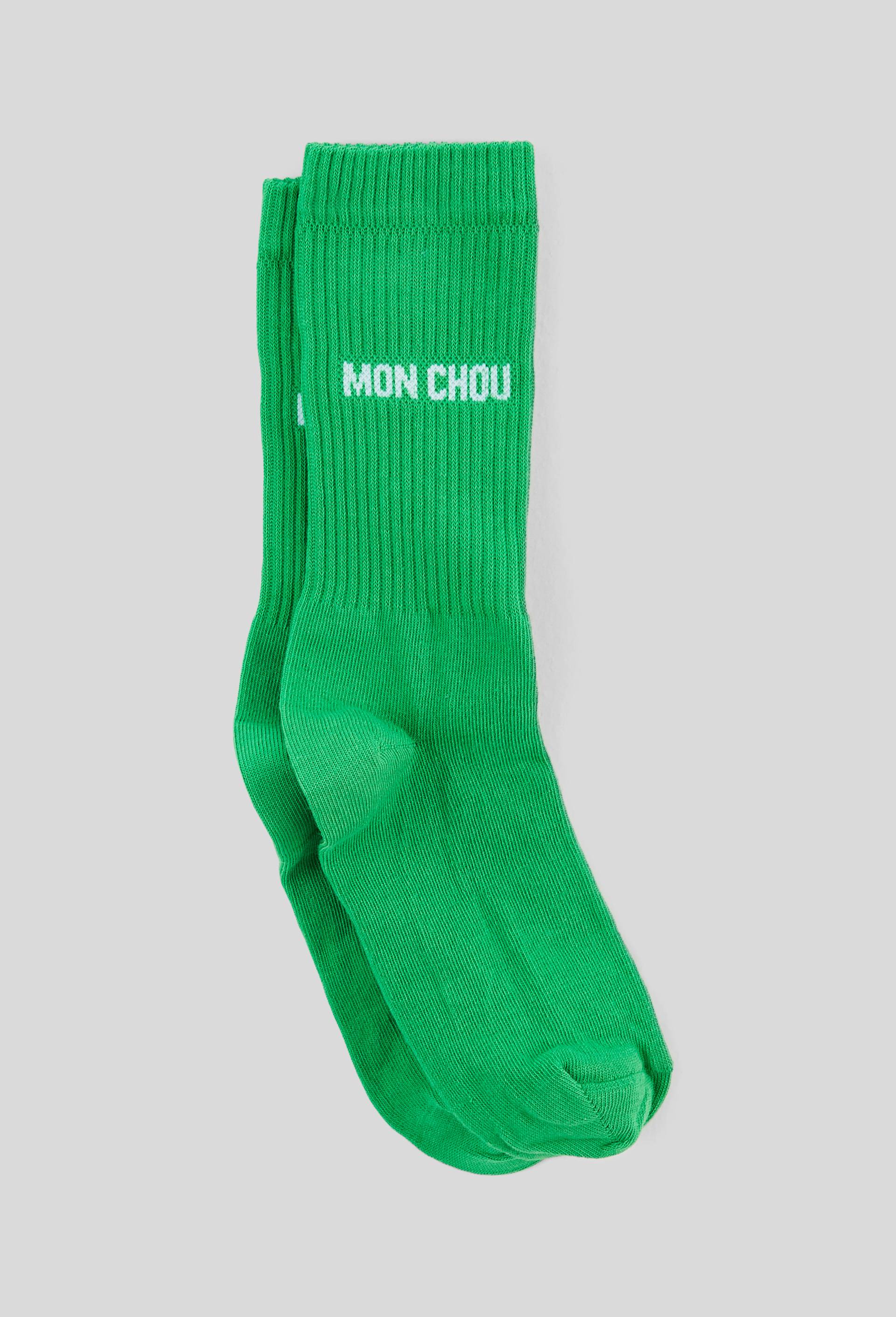Paire de chaussettes &agrave; messages FELICIE AUSSI, Vert, large image number 1