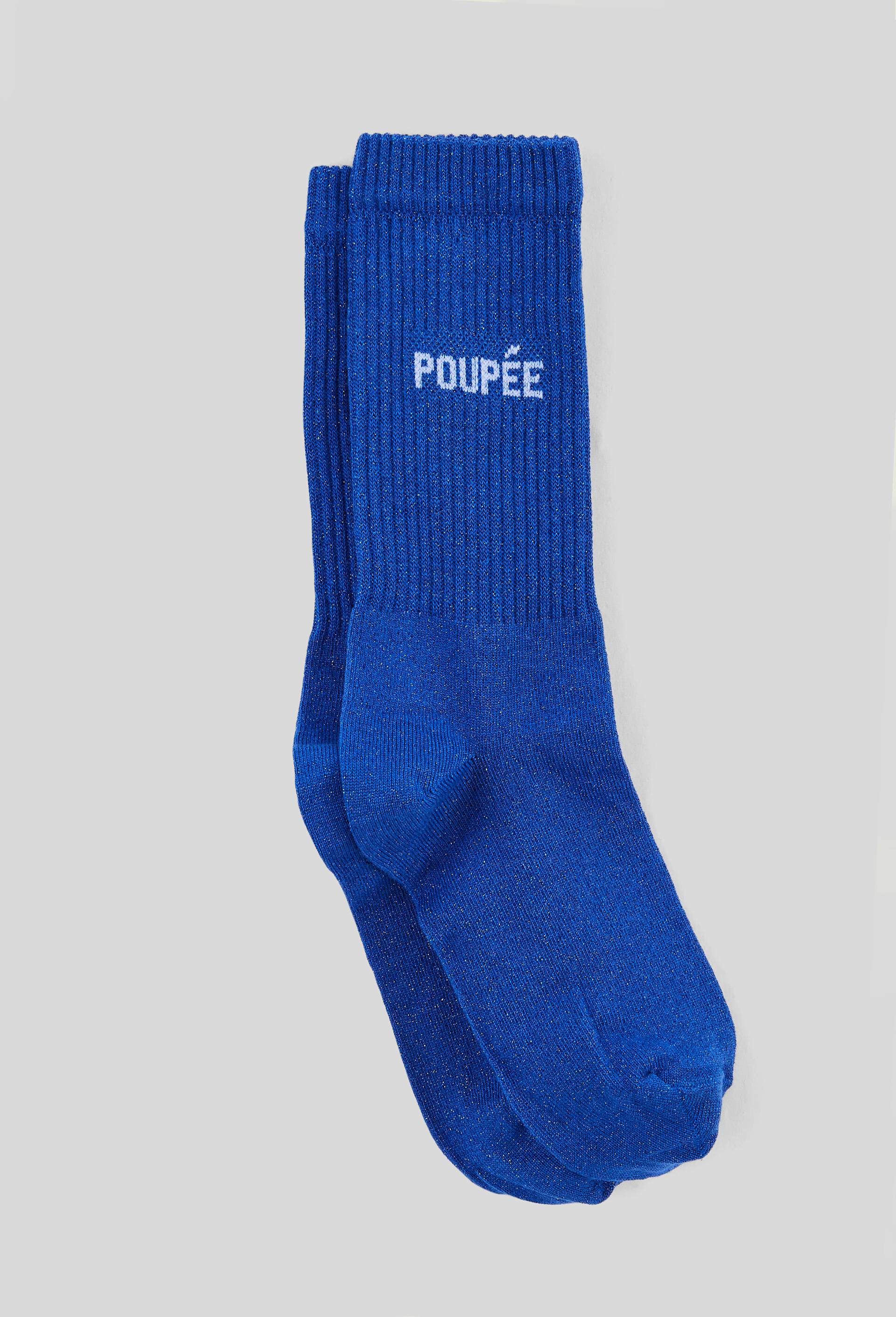Paire de chaussettes &agrave; message FELICIE AUSSI, Bleu, large image number 1