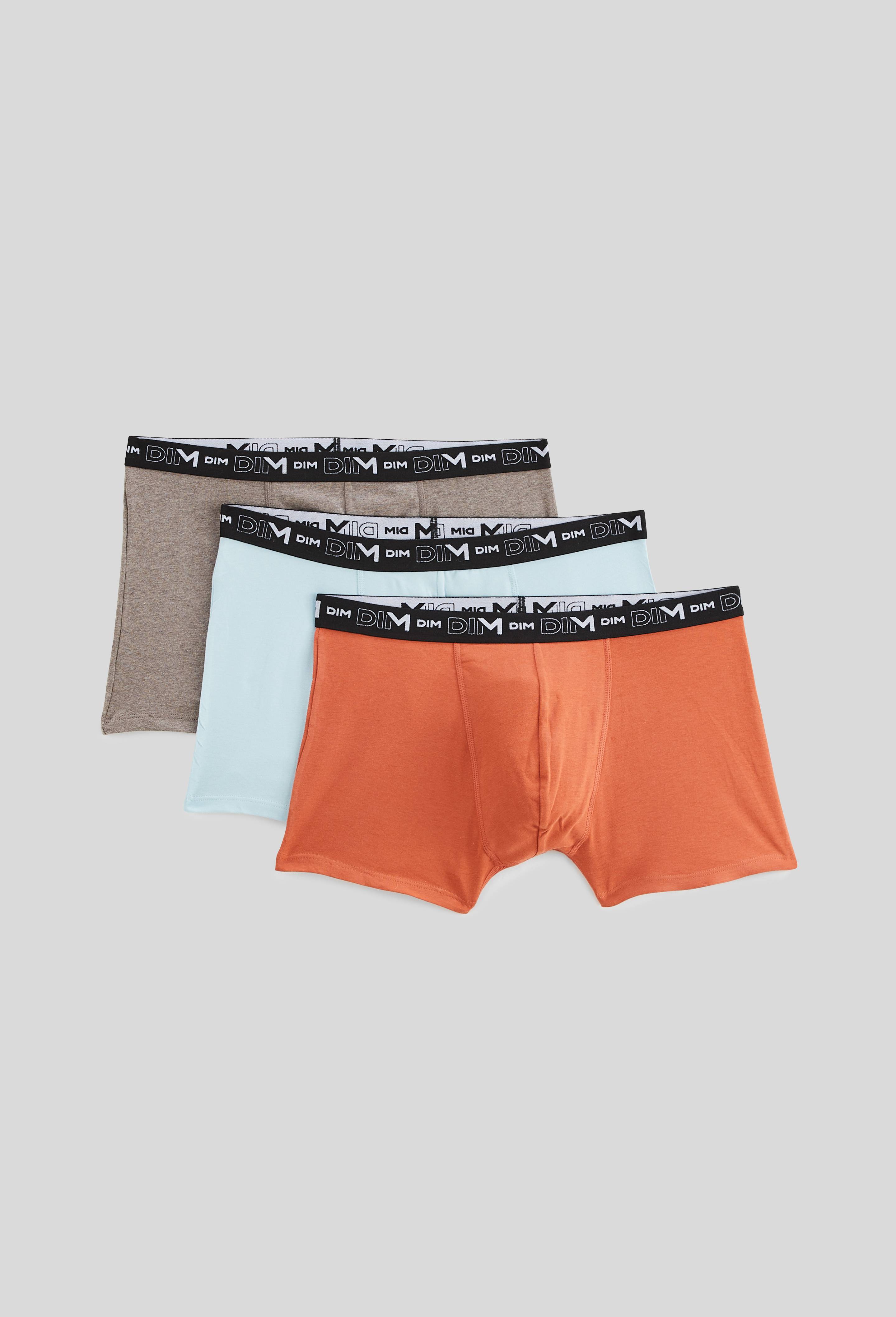 Lot de 3 boxers en coton MULTIPACK DIM, Marron, large image number 0