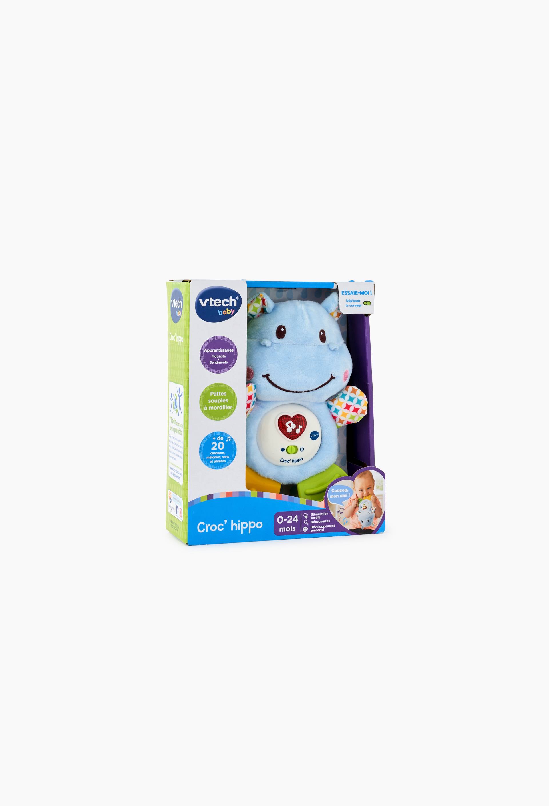 Croc hippo peluche musicale, , large image number 0