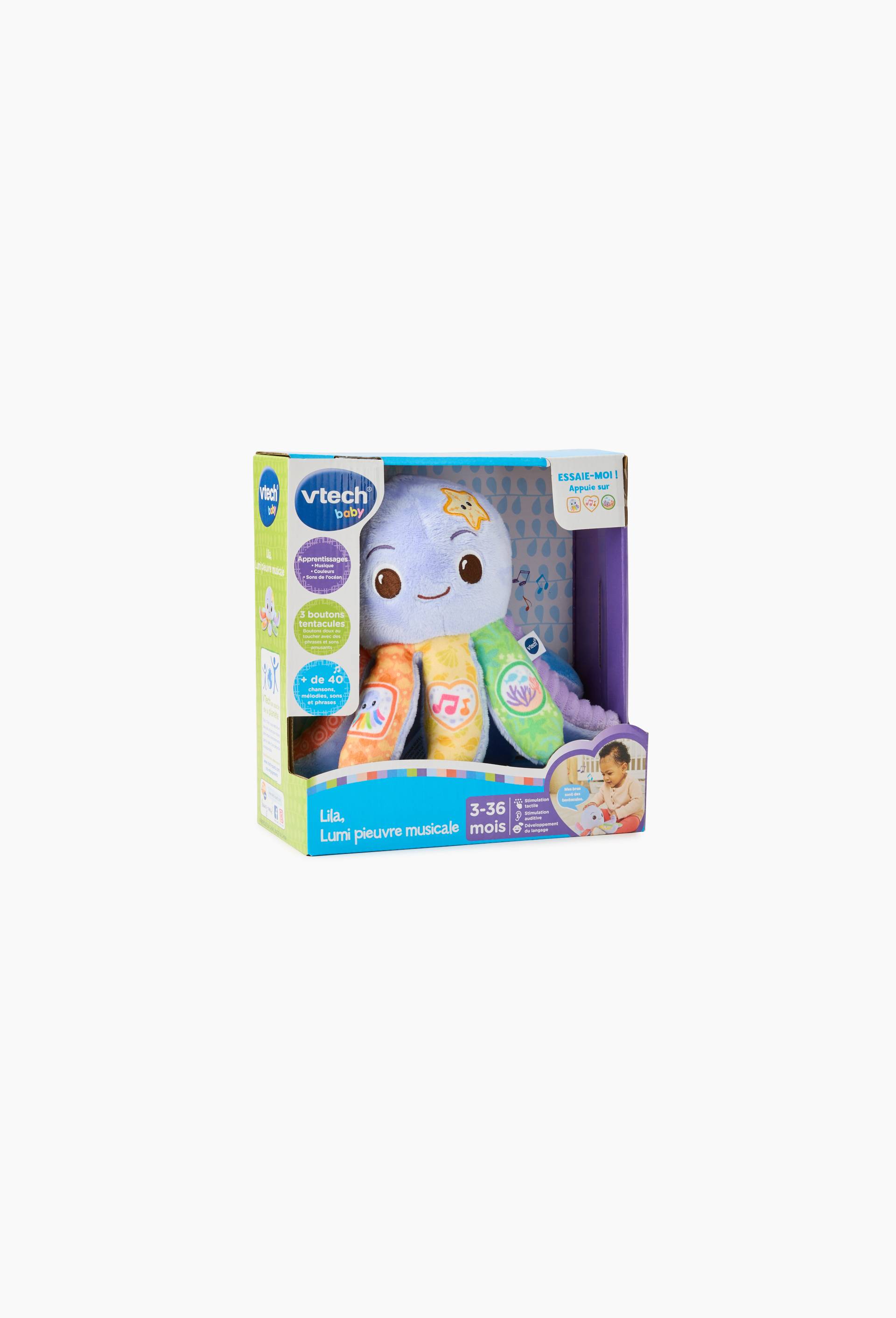 Peluche interactive - Lila, Lumi pieuvre musicale, , large image number 1.0