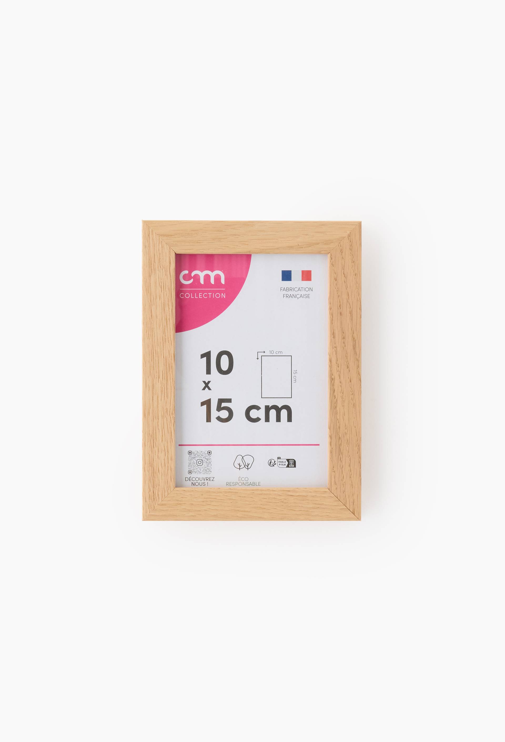 Cadre photo, 10x15 cm, ch&ecirc;ne massif, , large image number 0