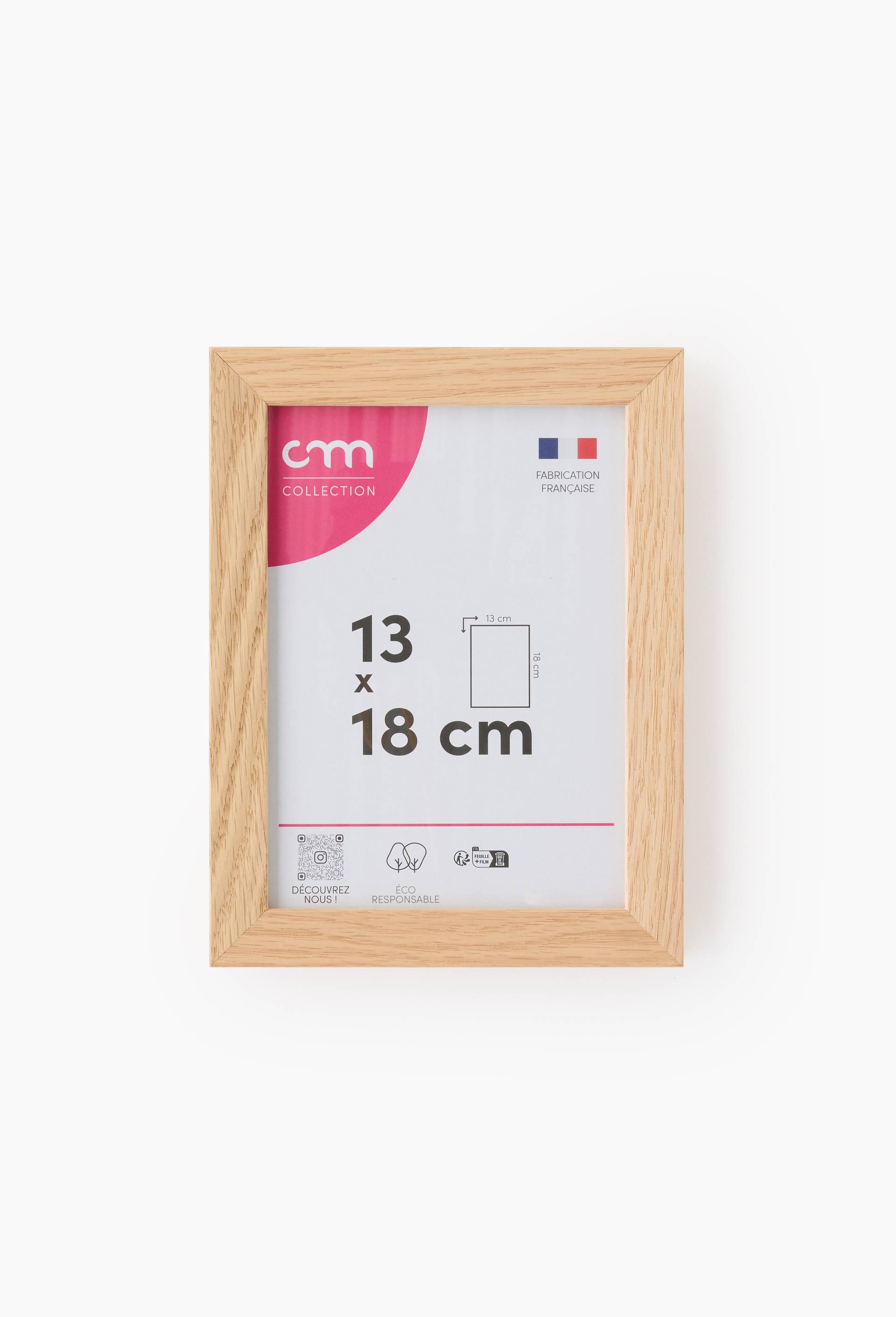 Cadre photo, 13x18 cm, ch&ecirc;ne, , large image number 0