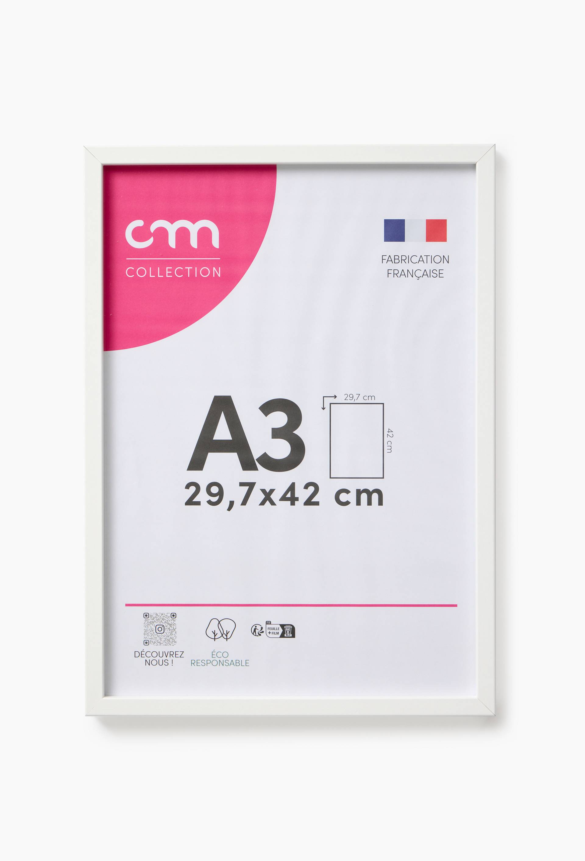 Cadre photo A3, blanc, , large image number 0