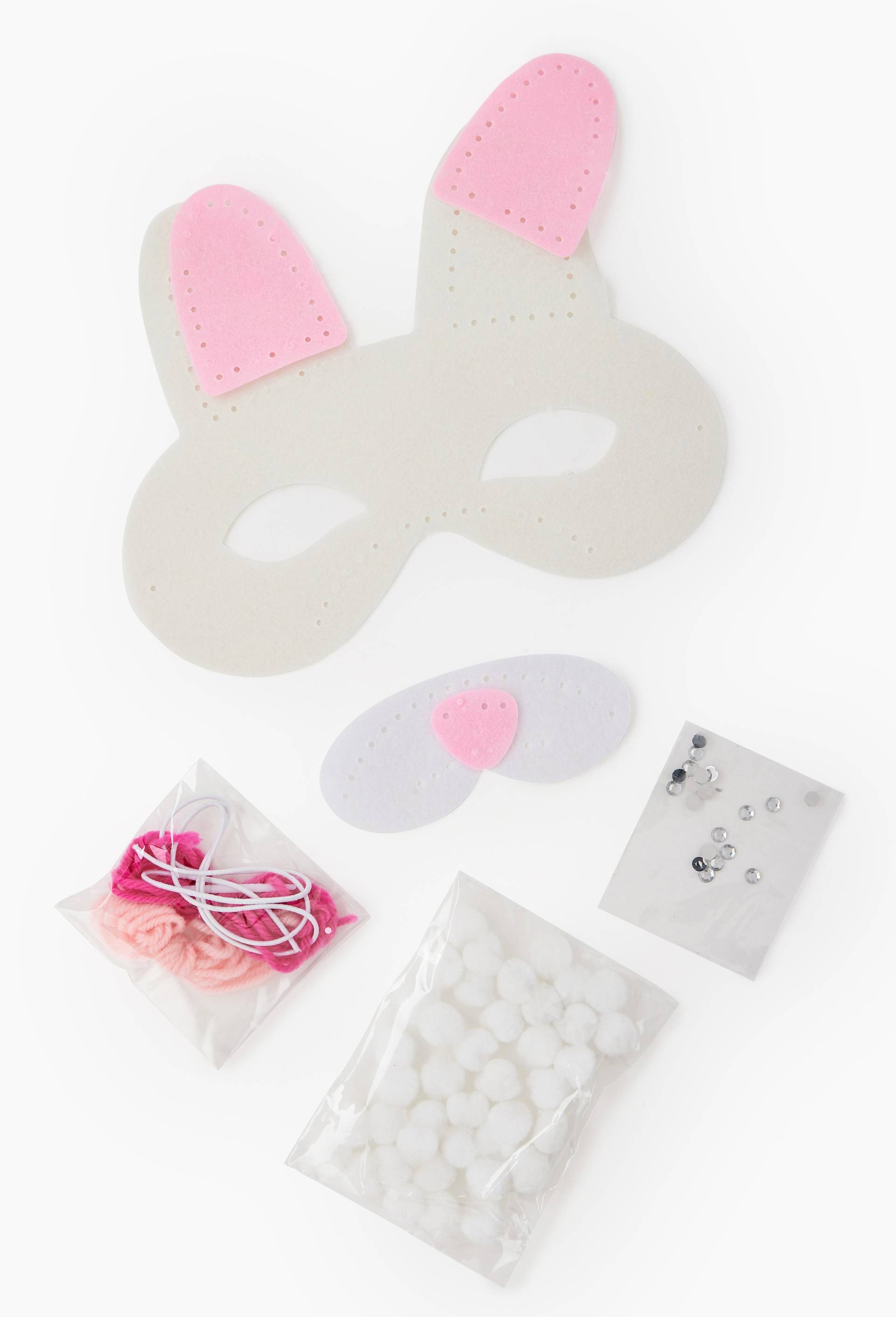 Kit masque lapin en feutrine, , large image number 1