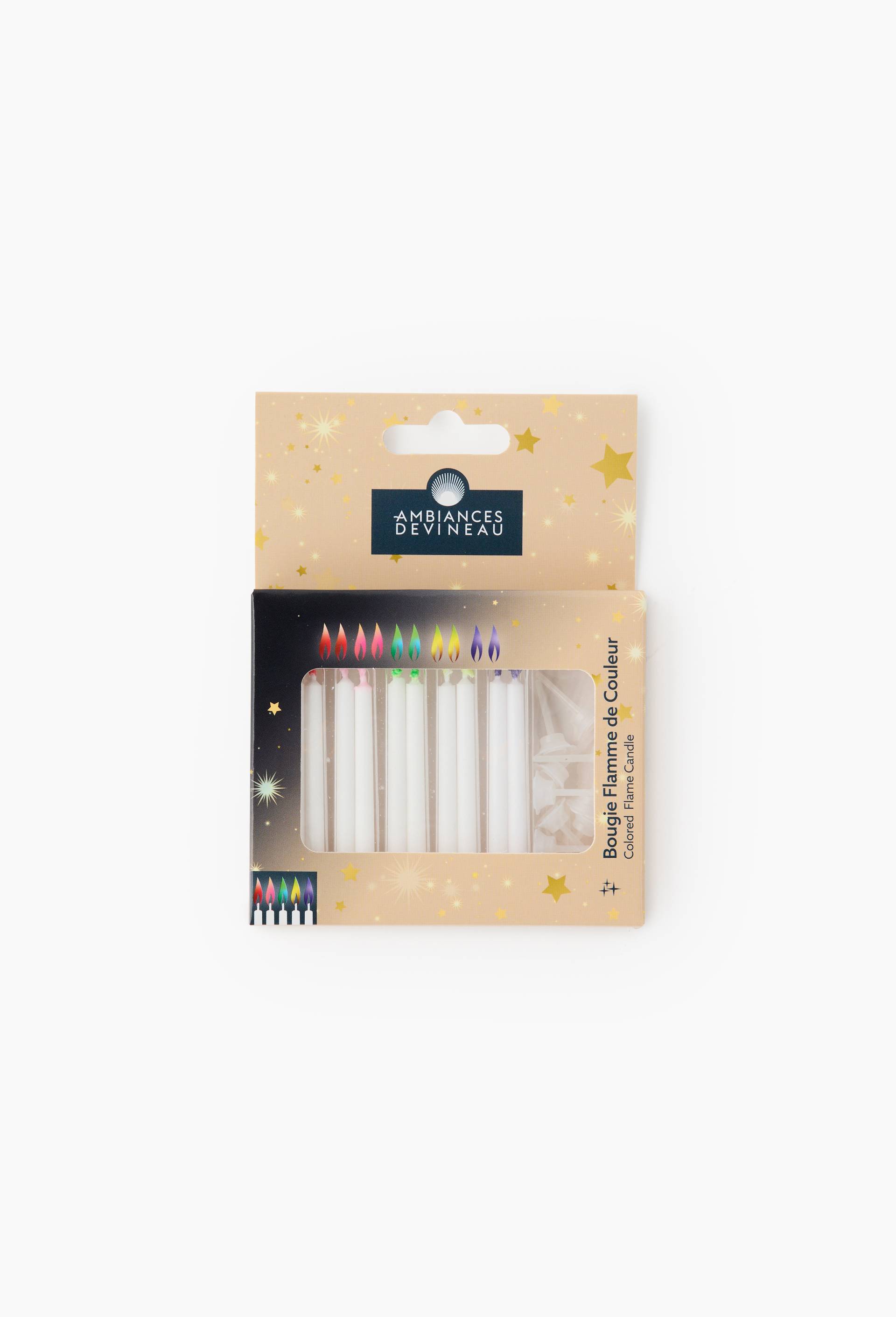 10 bougies blanche flamme, , large image number 0.0