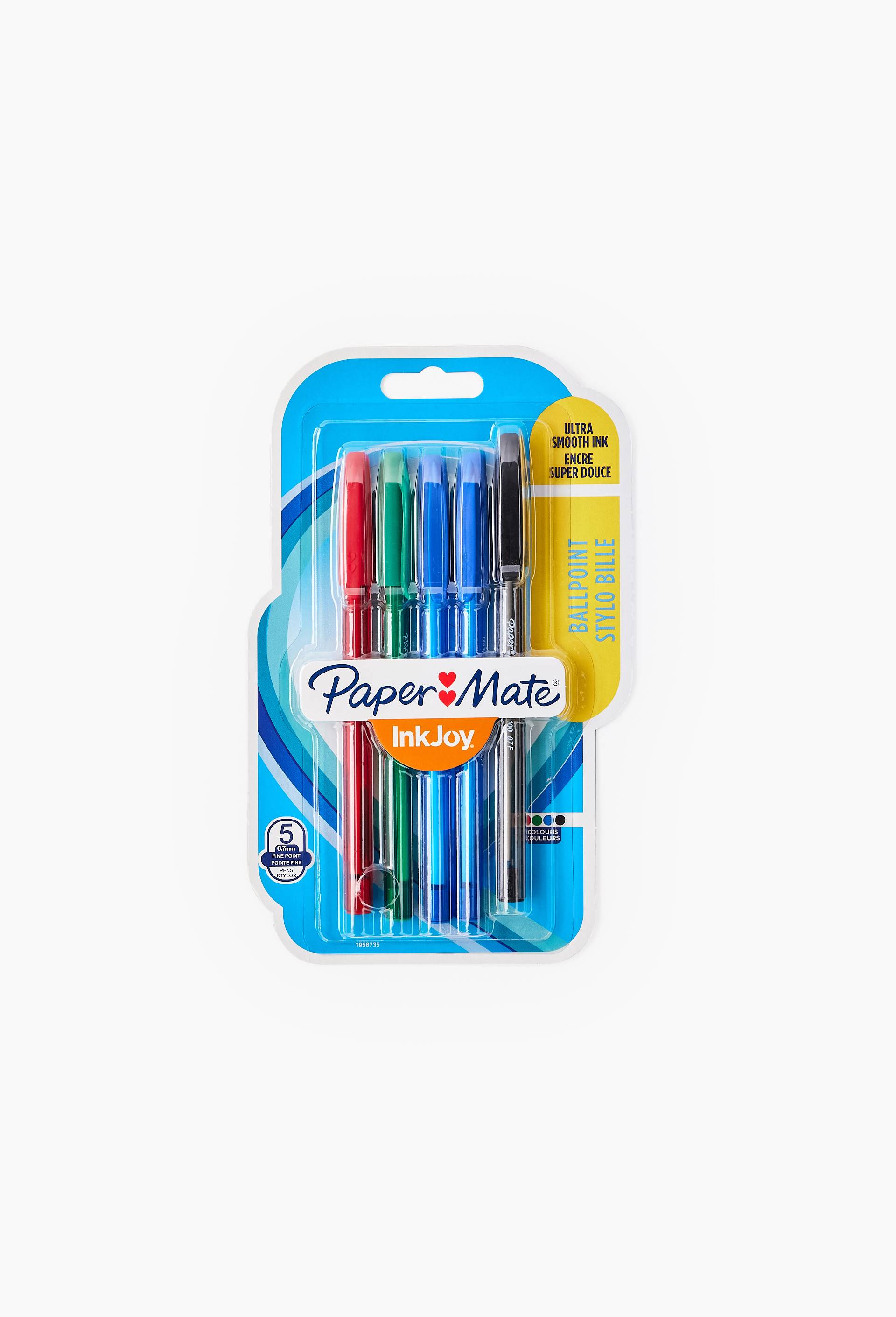 5 stylos-billes InkJoy, pointes fines, coloris assortis, , large image number 0