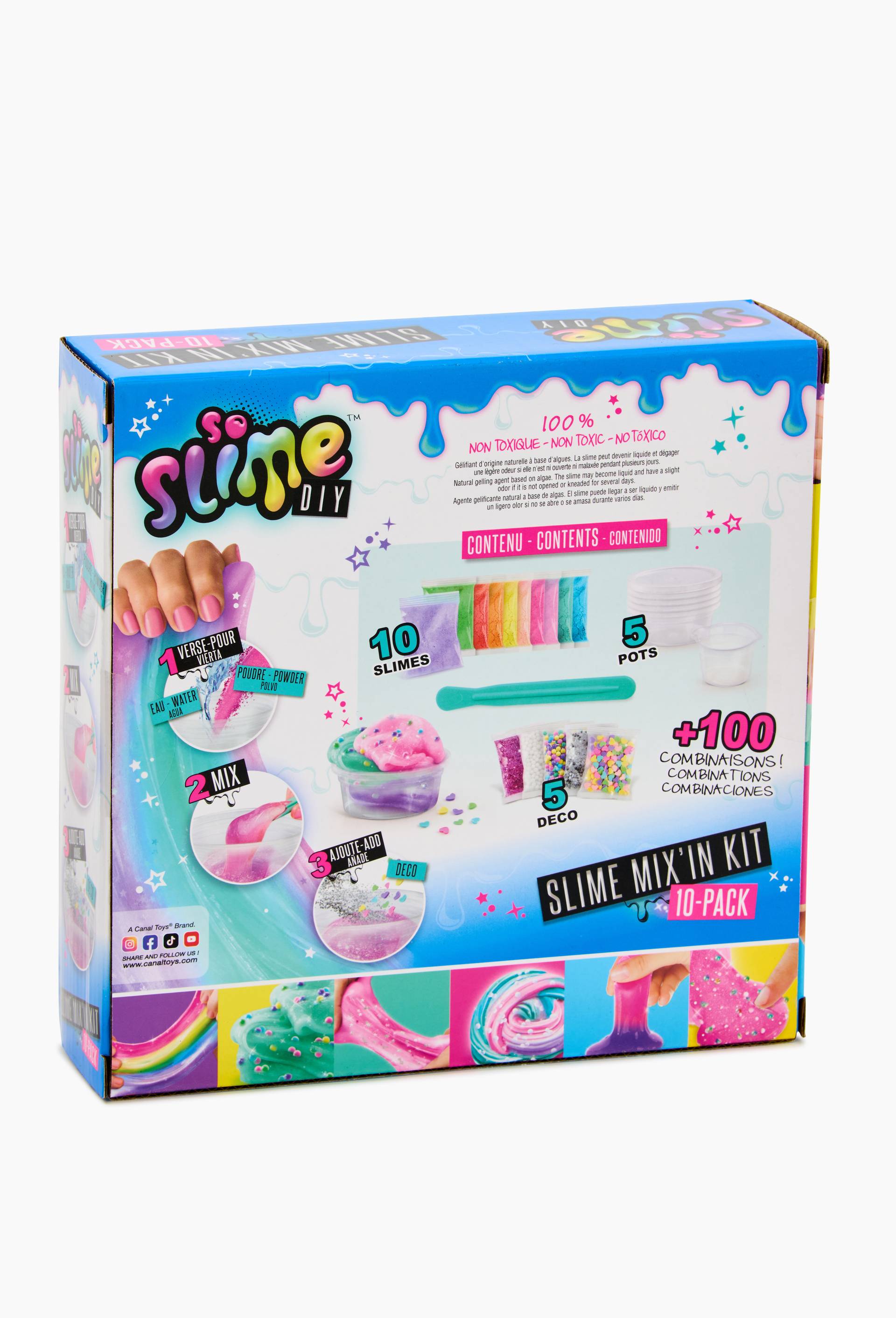 Slime mix'in kit pack 10 slimes, , large image number 1