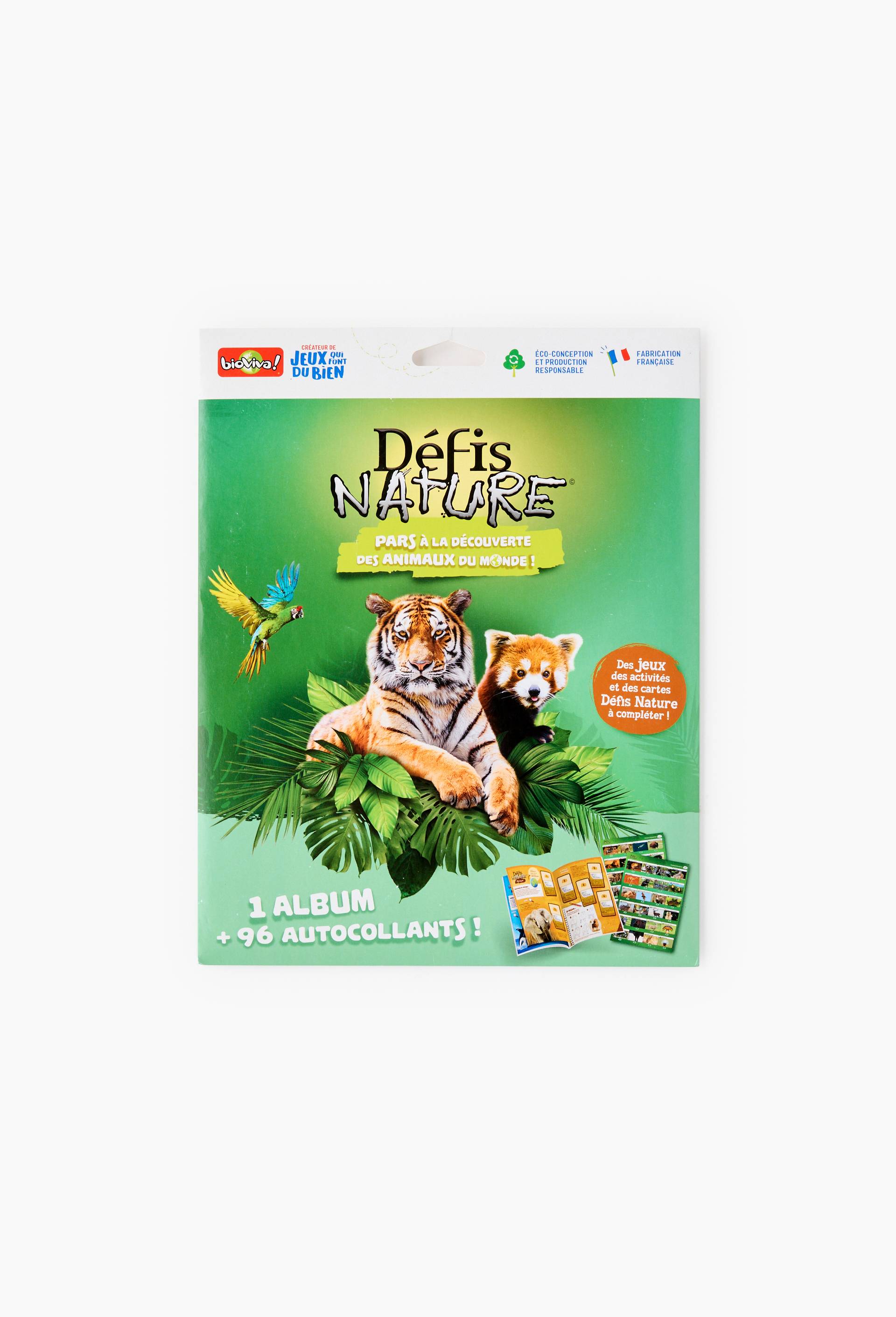 Pack album + 96 autocollants les animaux du monde, , large image number 0.0