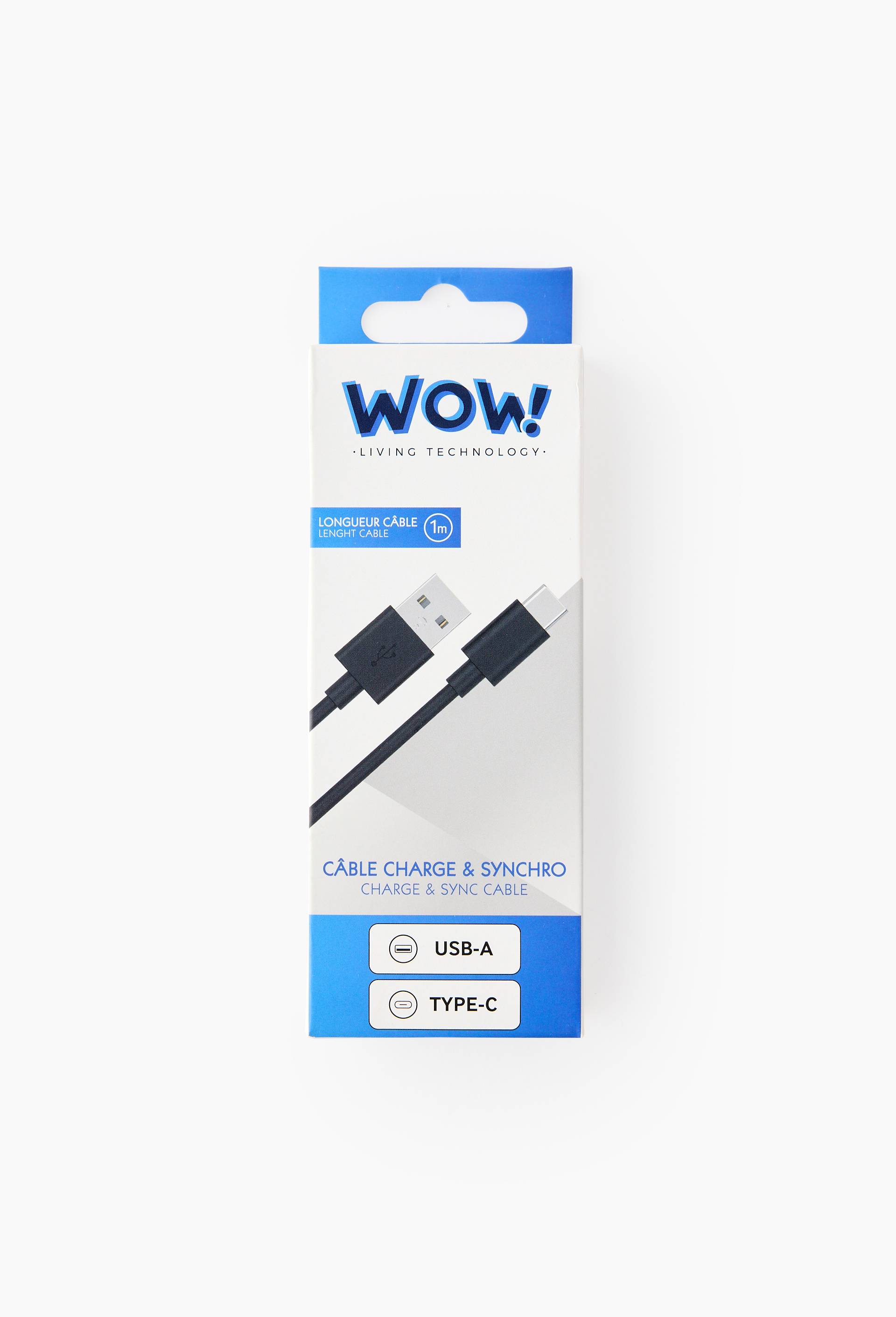 C&acirc;ble usb vers usb-c, 1m, , large image number 0