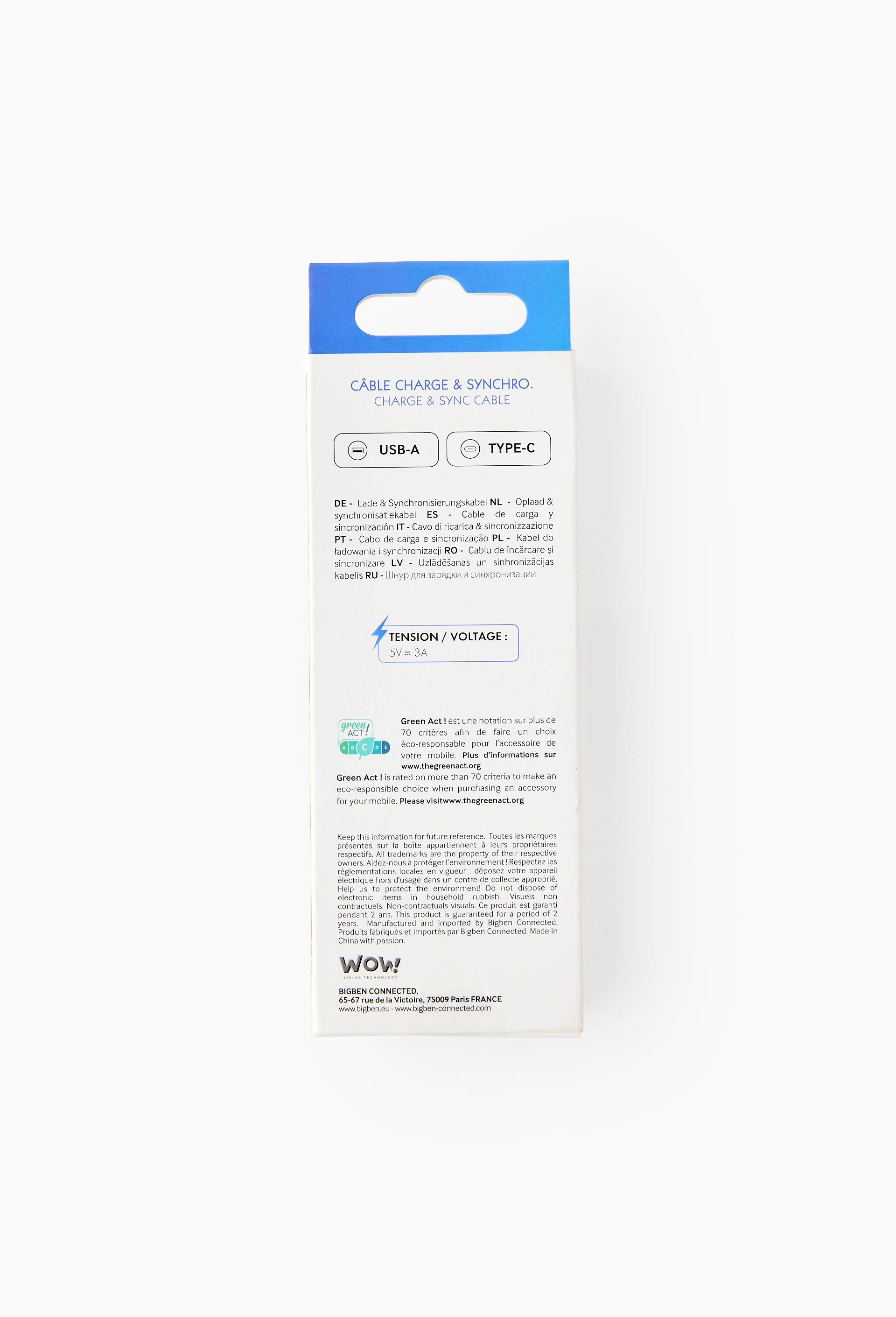 C&acirc;ble usb vers usb-c, 1m, , large image number 1