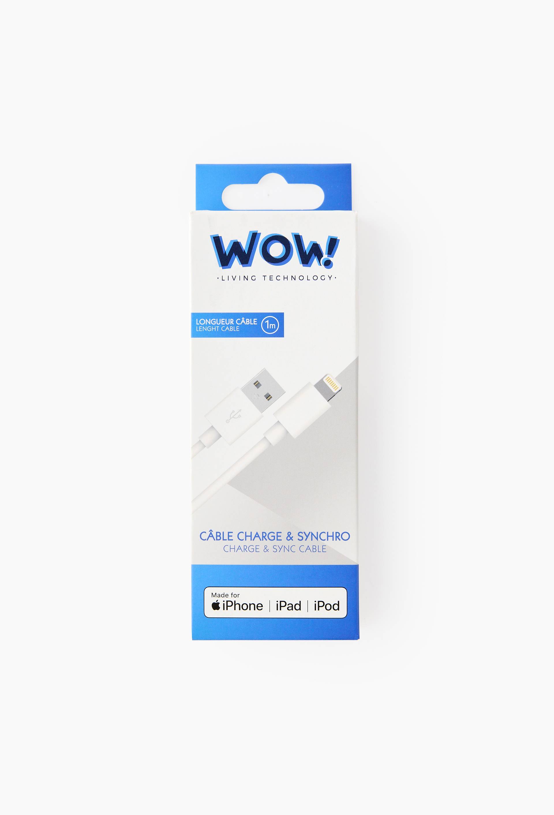 C&acirc;ble usb vers lightning, 1m, , large image number 0