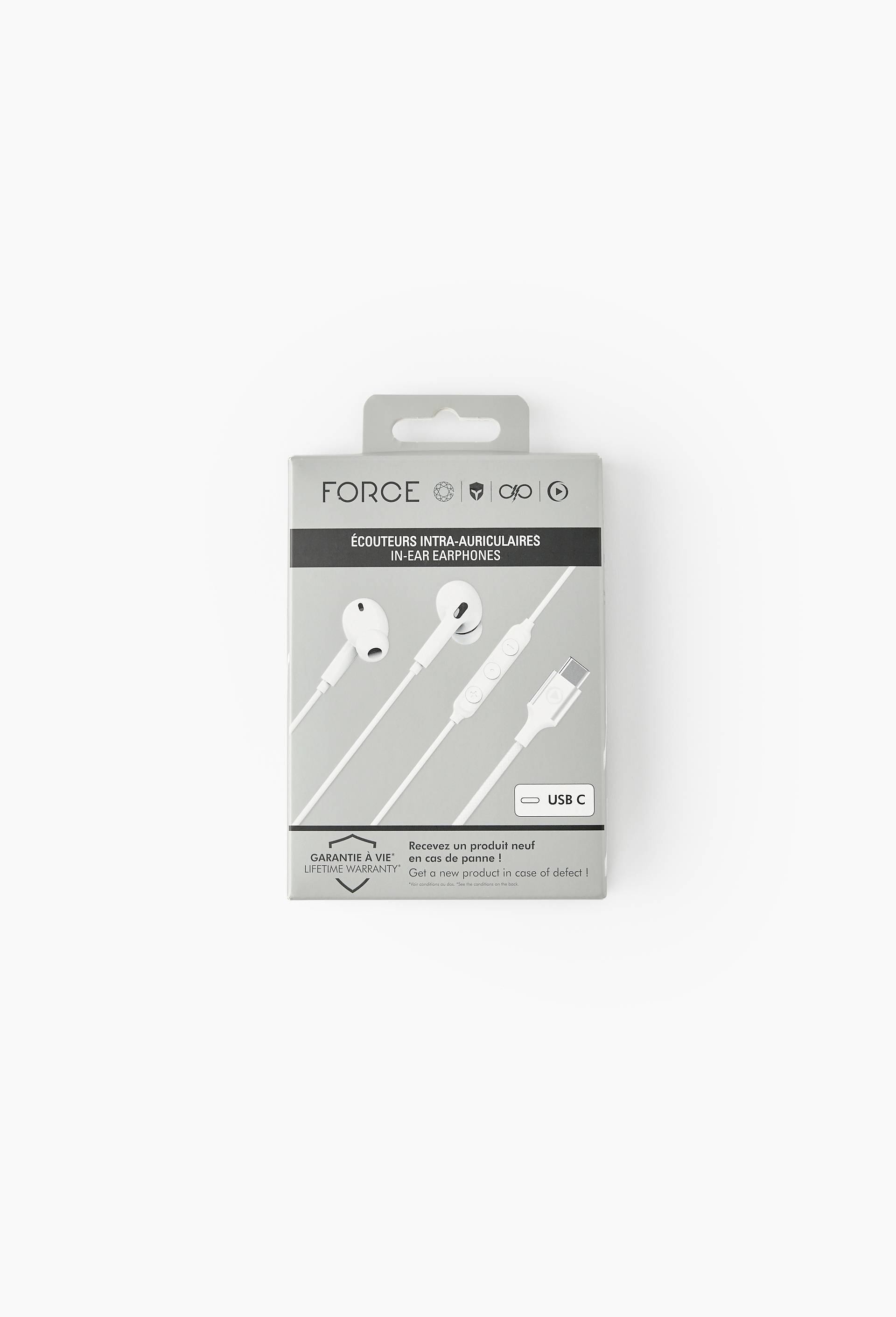&eacute;couteur/casque Avec fil Ecouteurs Appels/Musique USB Type-C Blanc, , large image number 0