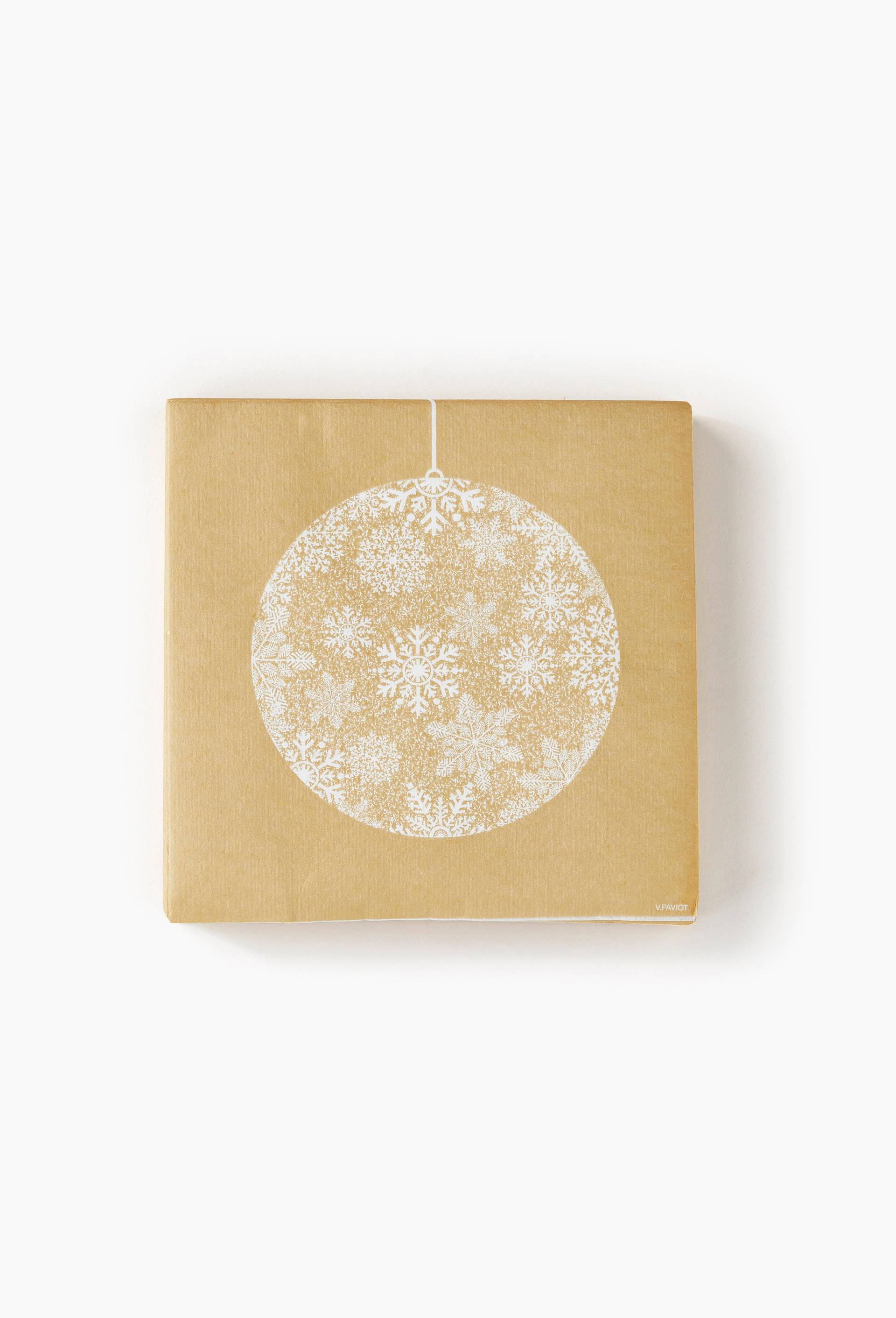 20 serviettes 40x40cm, boule de No&euml;l, , large image number 0