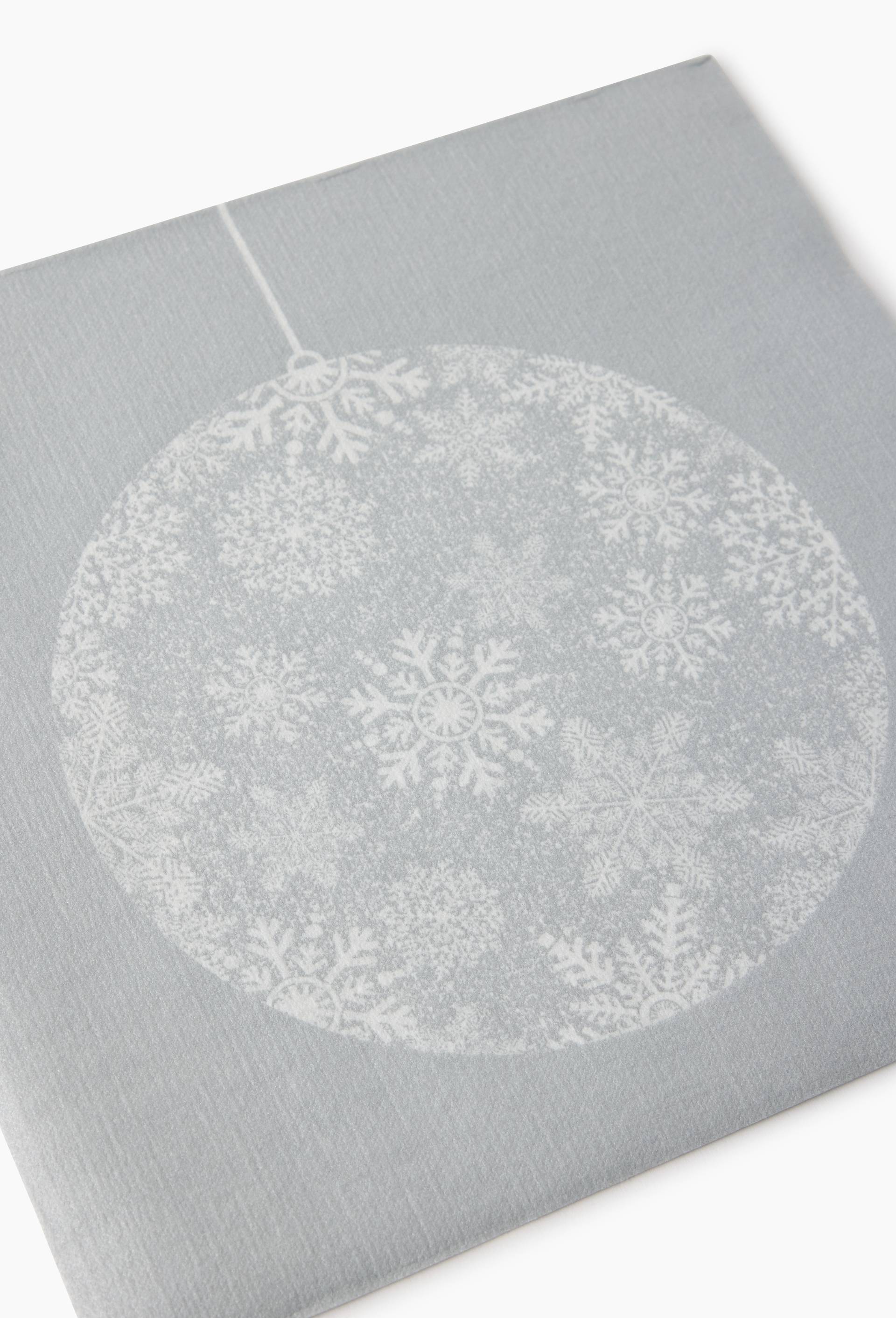 20 serviettes 40x40cm, boule de No&euml;l, , large image number 1