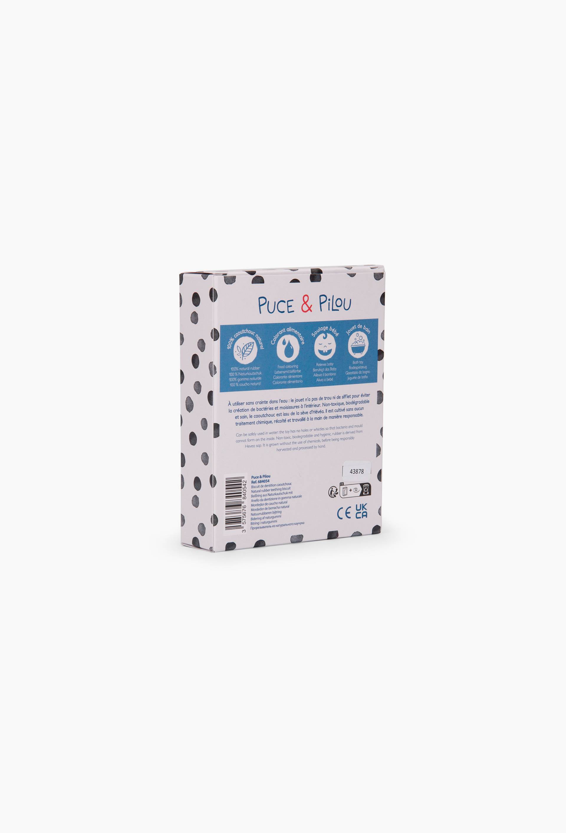 Biscuit de dentition caoutchouc - Puce & Pilou, , large image number 3.0