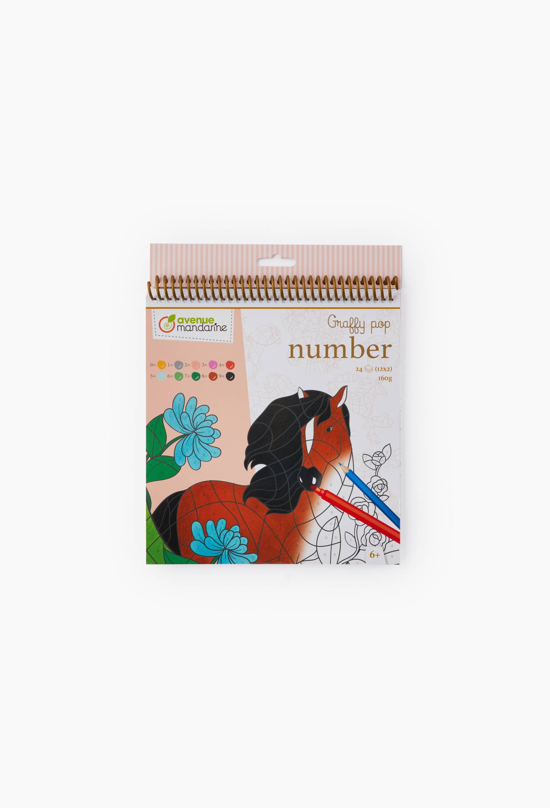 Carnet de coloriage chevaux, , large image number 0