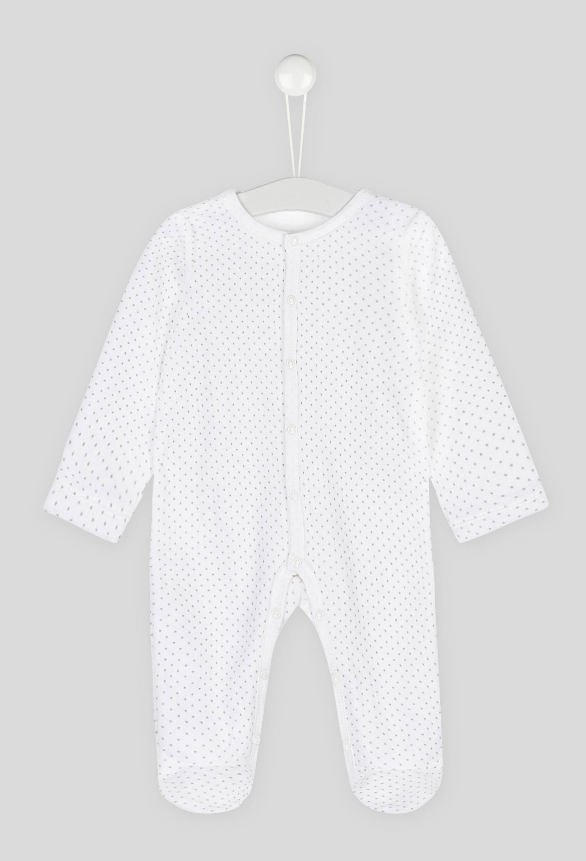 Dors bien ouverture avant en velours en coton BIO GOTS, Blanc, swatch image