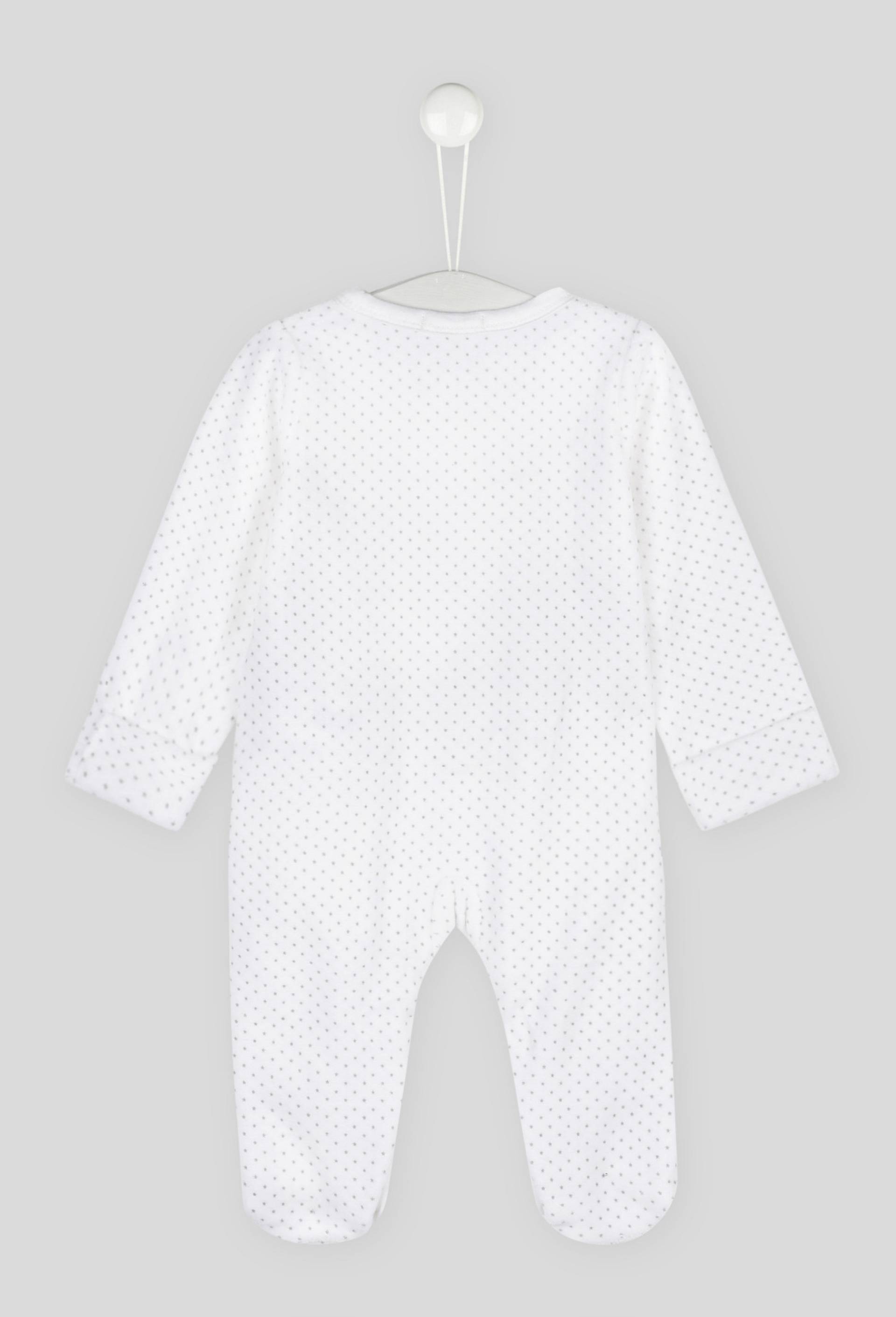 Dors bien ouverture avant en velours en coton BIO GOTS, Blanc, large image number 1