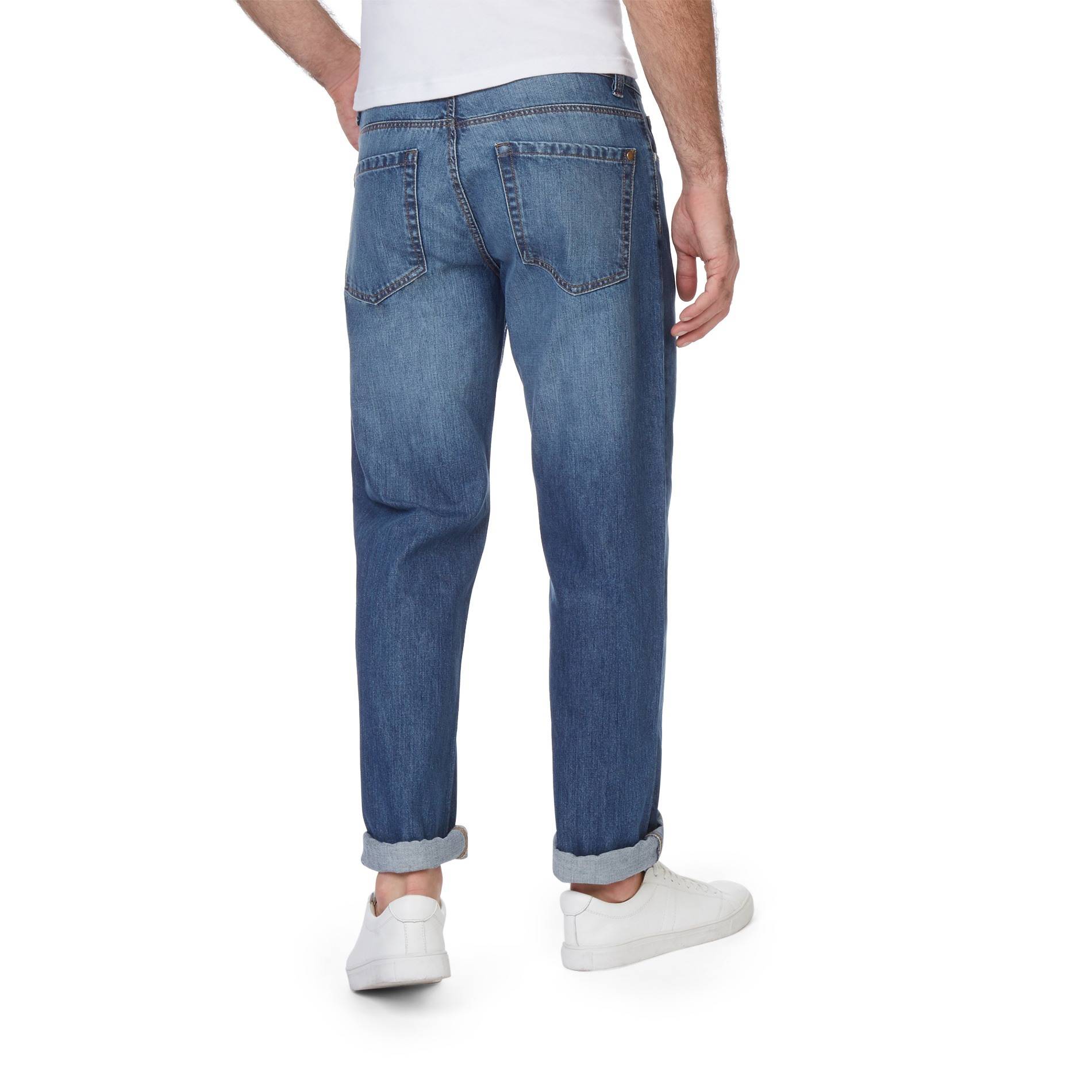 Jean en coton issu de l'agriculture biologique coupe regular, Indigo, large image number 1