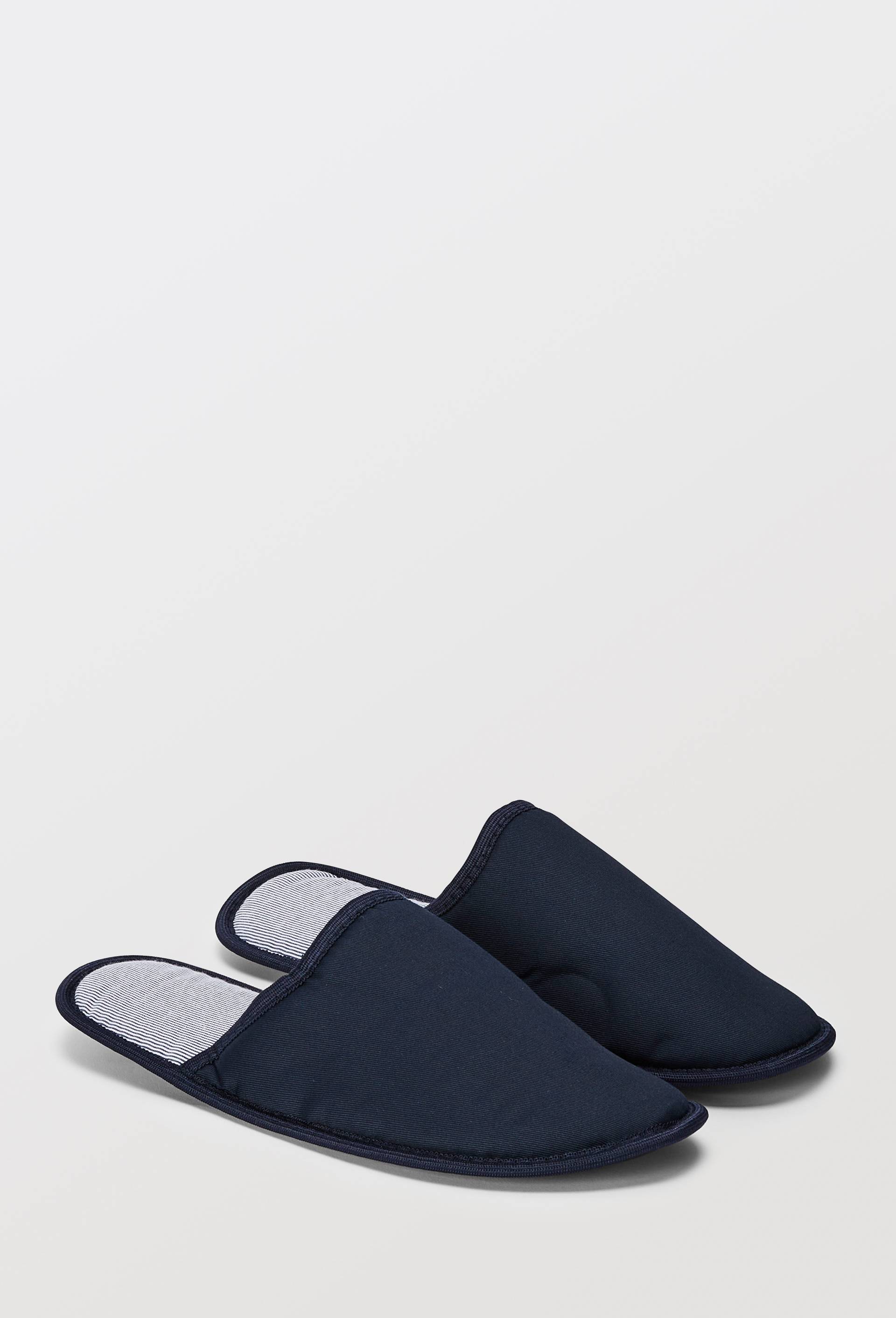 Mules unies, Bleu fonc&eacute;, large image number 1