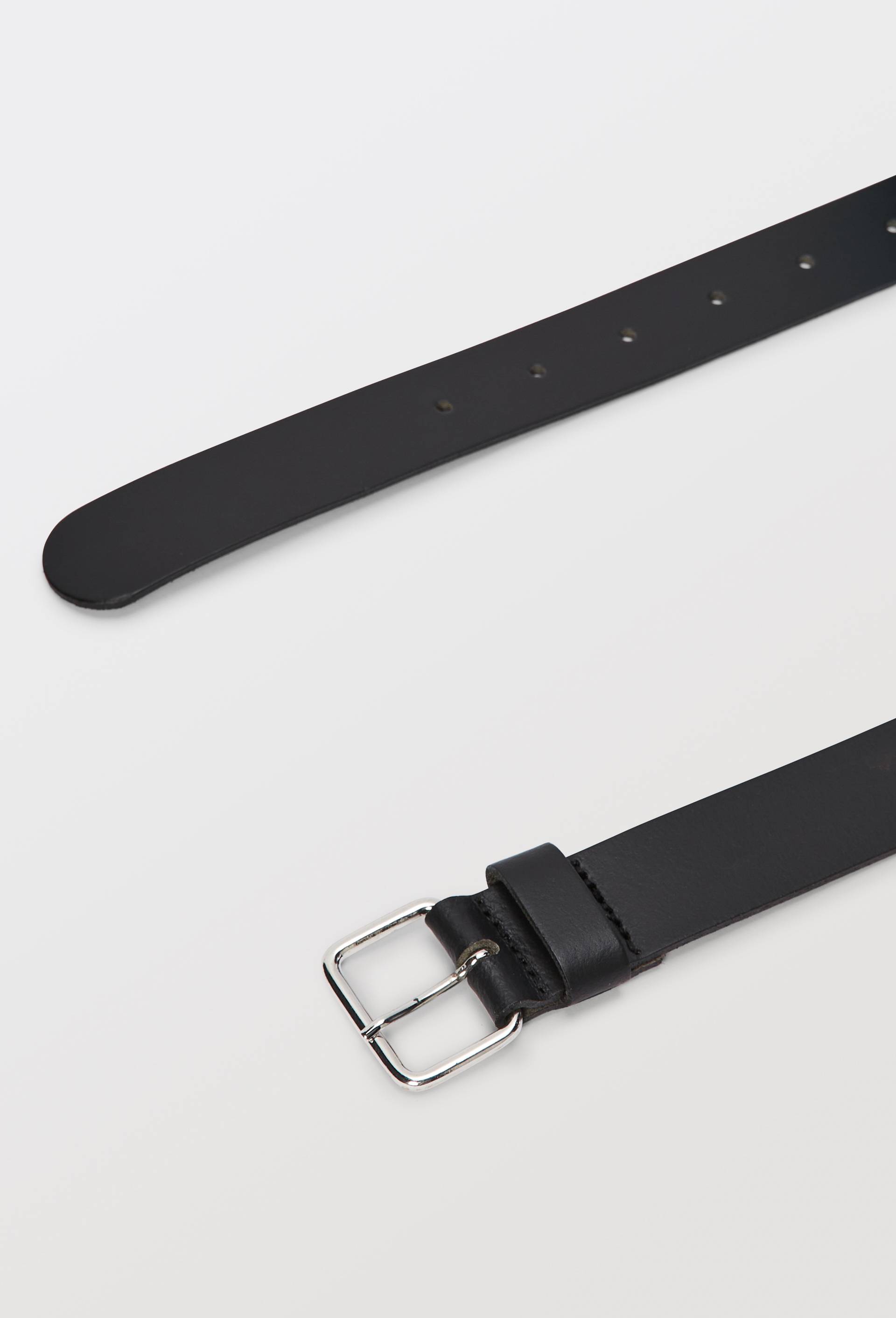 Ceinture classique 3 cm en cuir, Noir, large image number 1.0