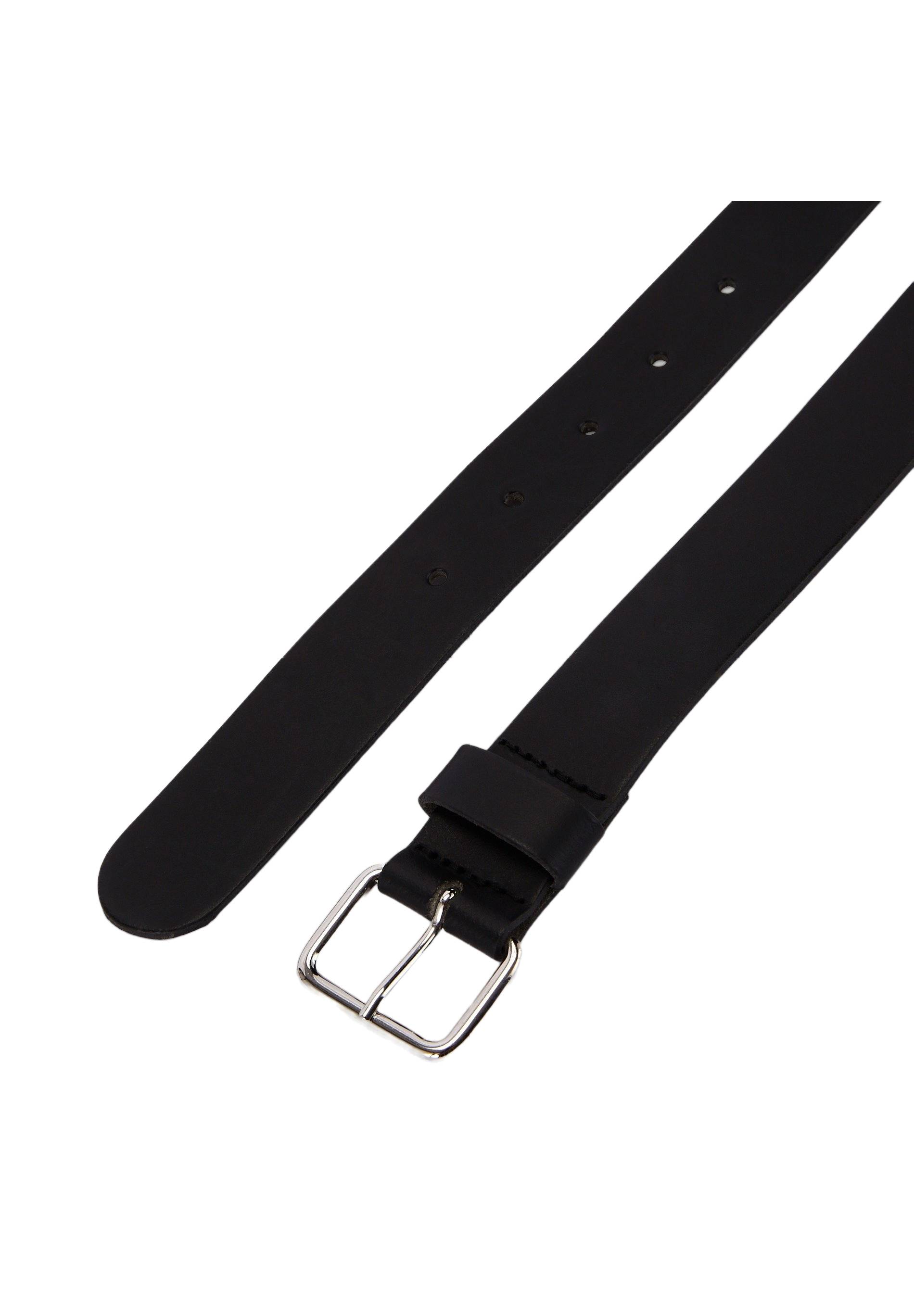 Ceinture classique 3 cm en cuir, Noir, large image number 3