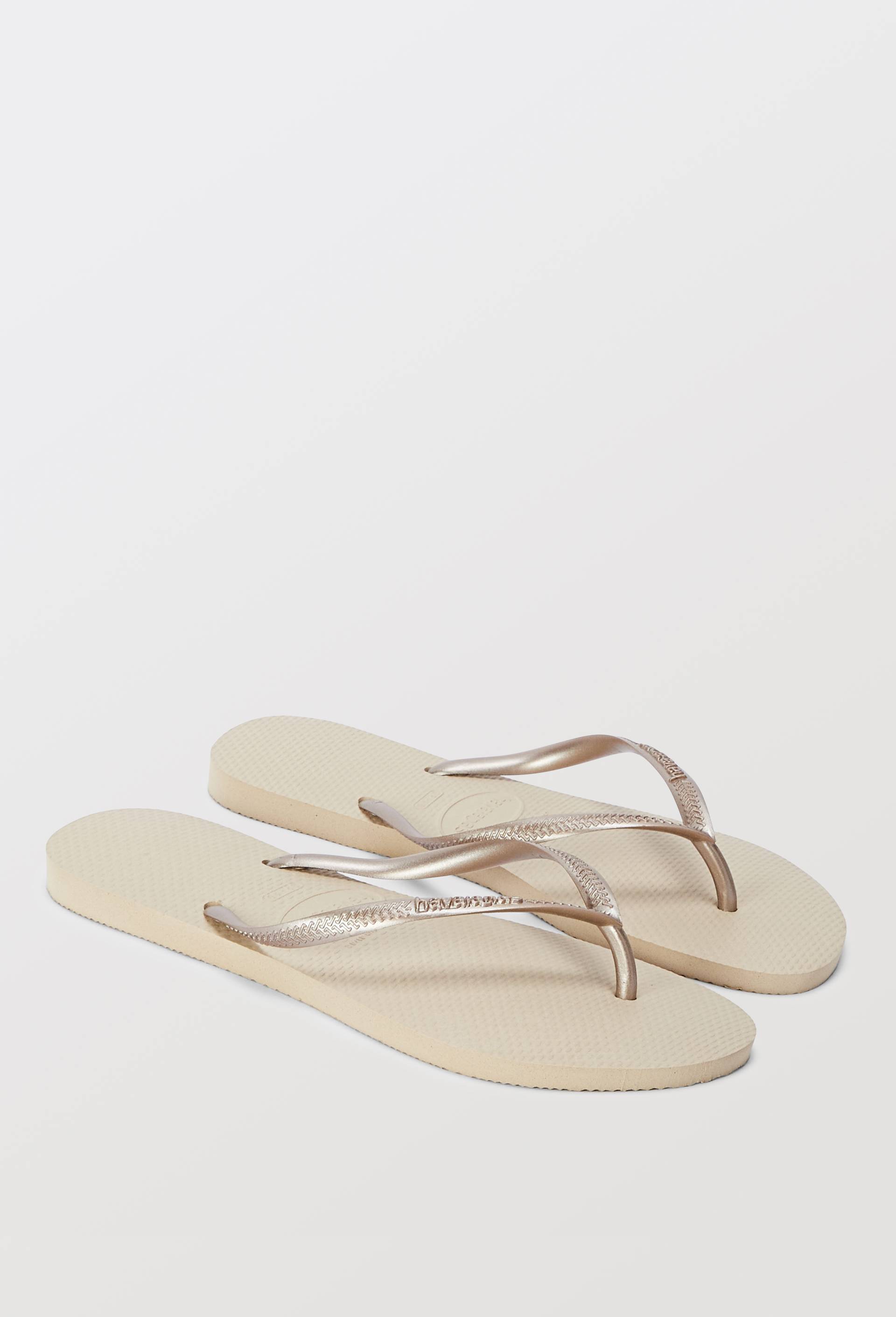 Tongs slim HAVAIANAS, Brun clair, large image number 0