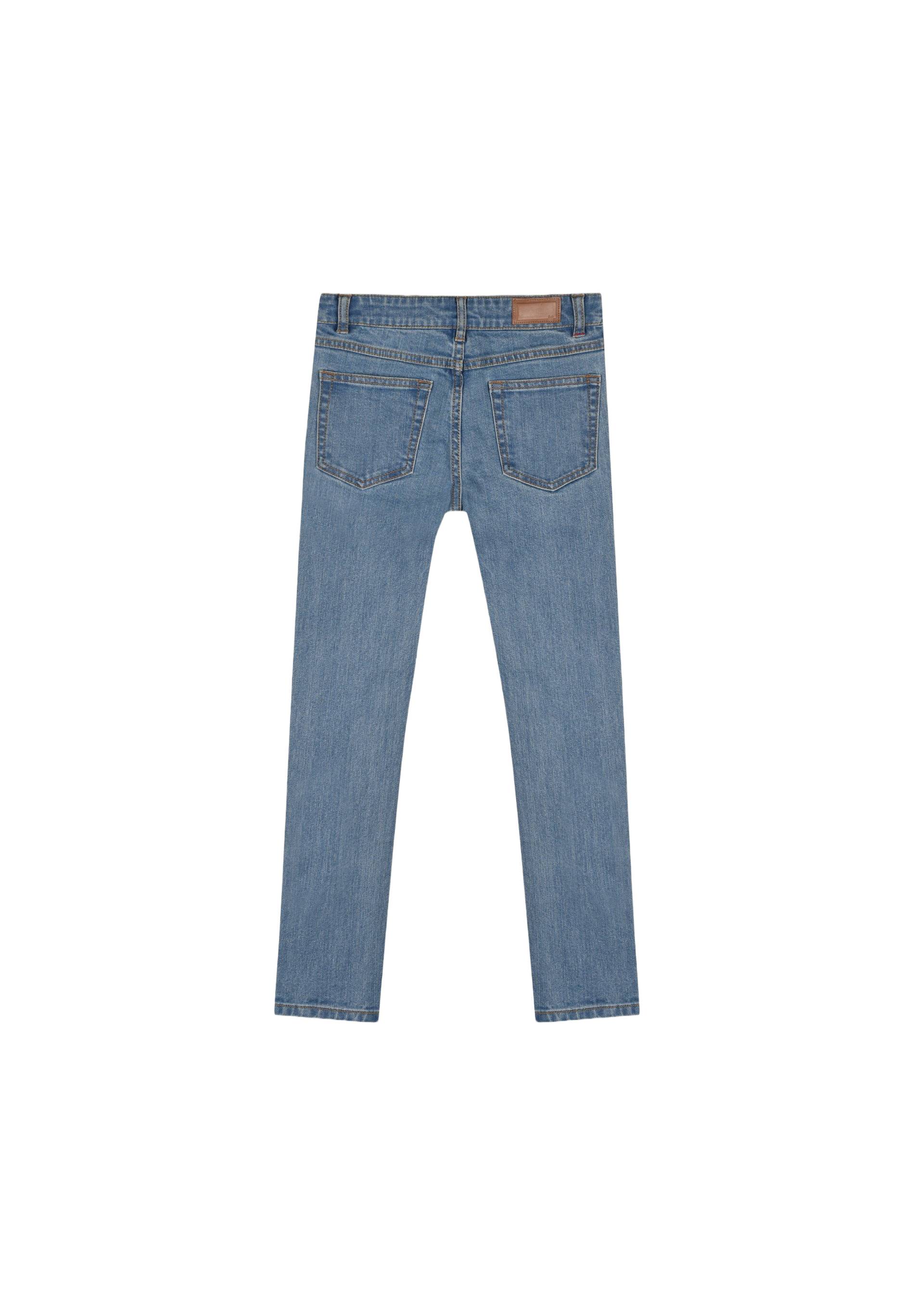 Pantalon en jean slim contenant du coton BIO, Bleu foncé, large image number 4