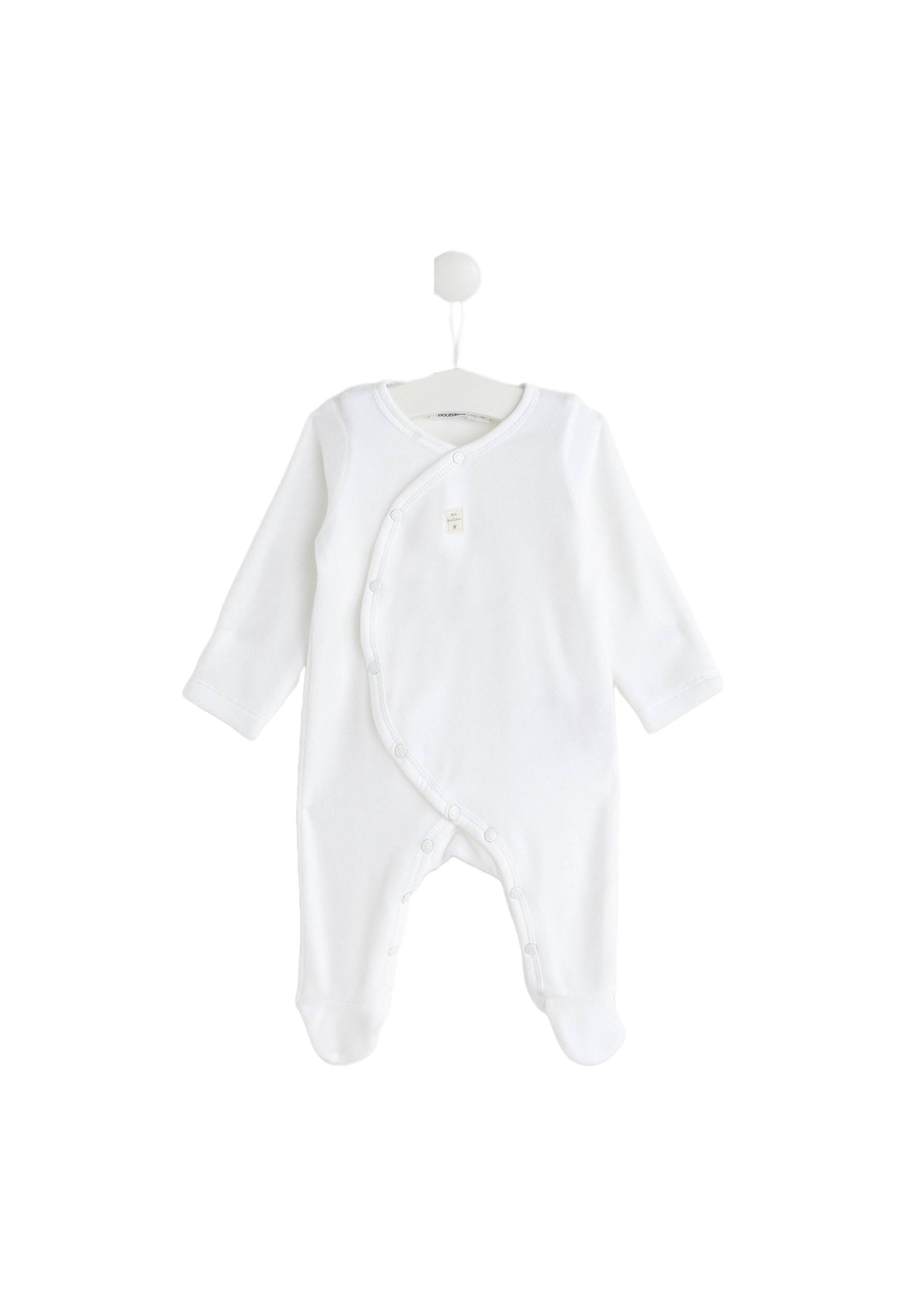 Dors bien en velours en coton BIO GOTS, Blanc, large image number 3