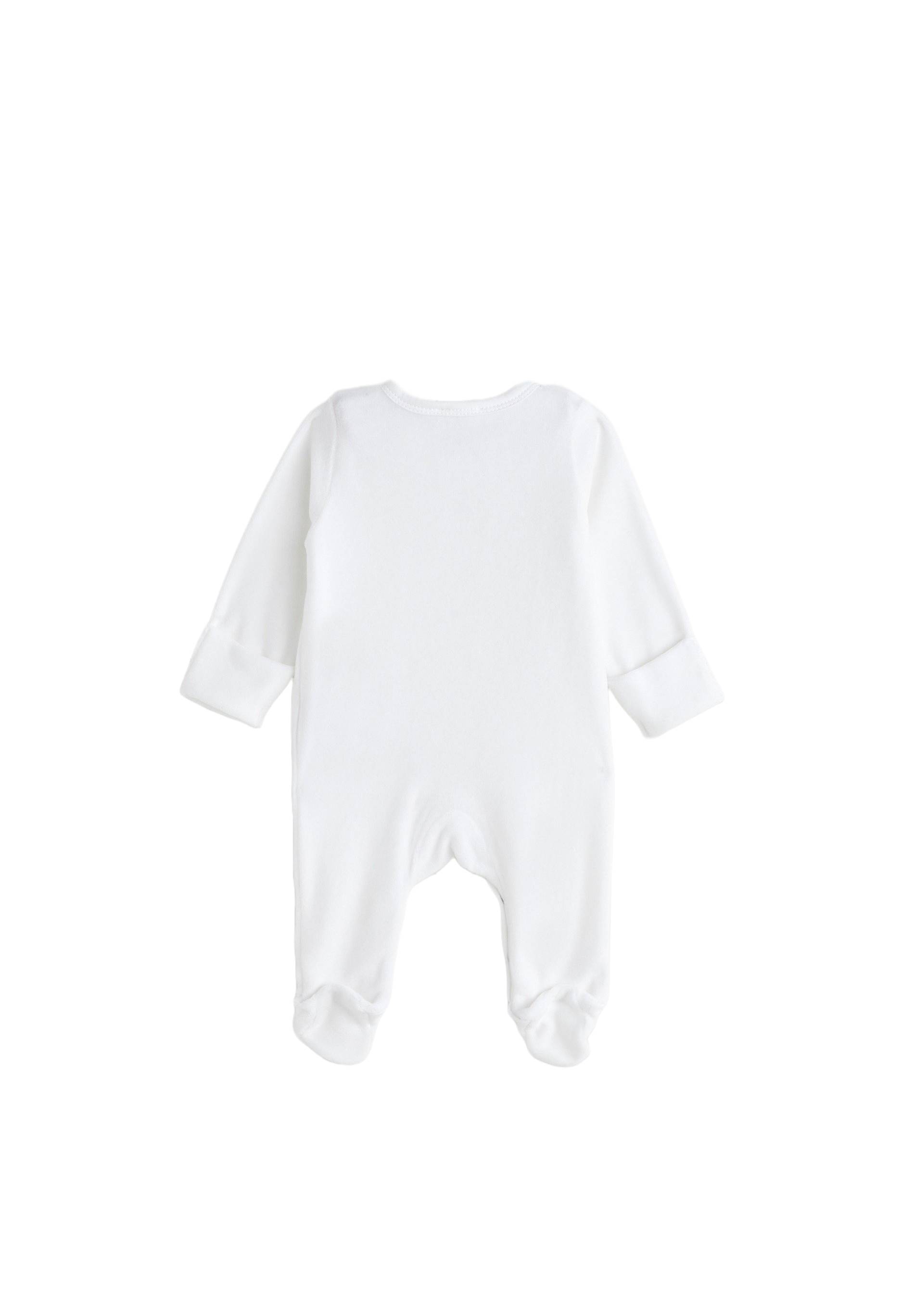 Dors bien en velours en coton BIO GOTS, Blanc, large image number 4