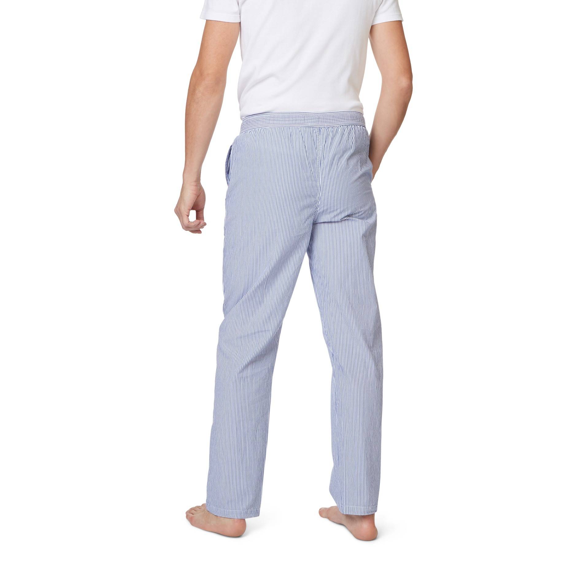 Pantalon rayé, Indigo, large image number 1