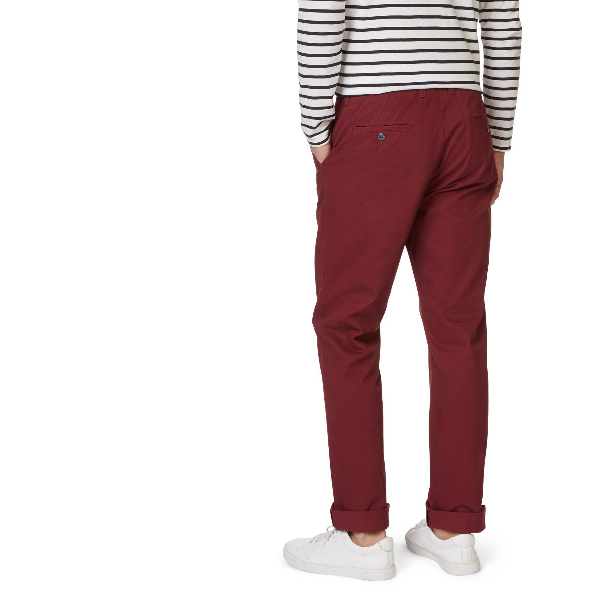 Pantalon chino coupe regular, Bordeaux, large image number 1