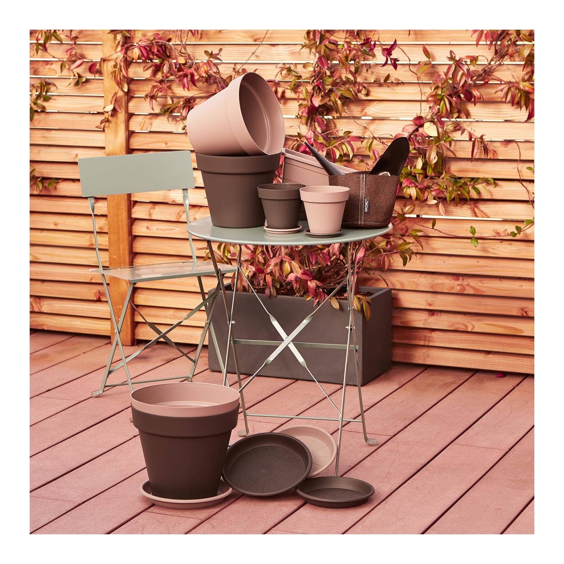 Jardinière avec réserve d'eau, 30cm, taupe, Camel, large image number 2