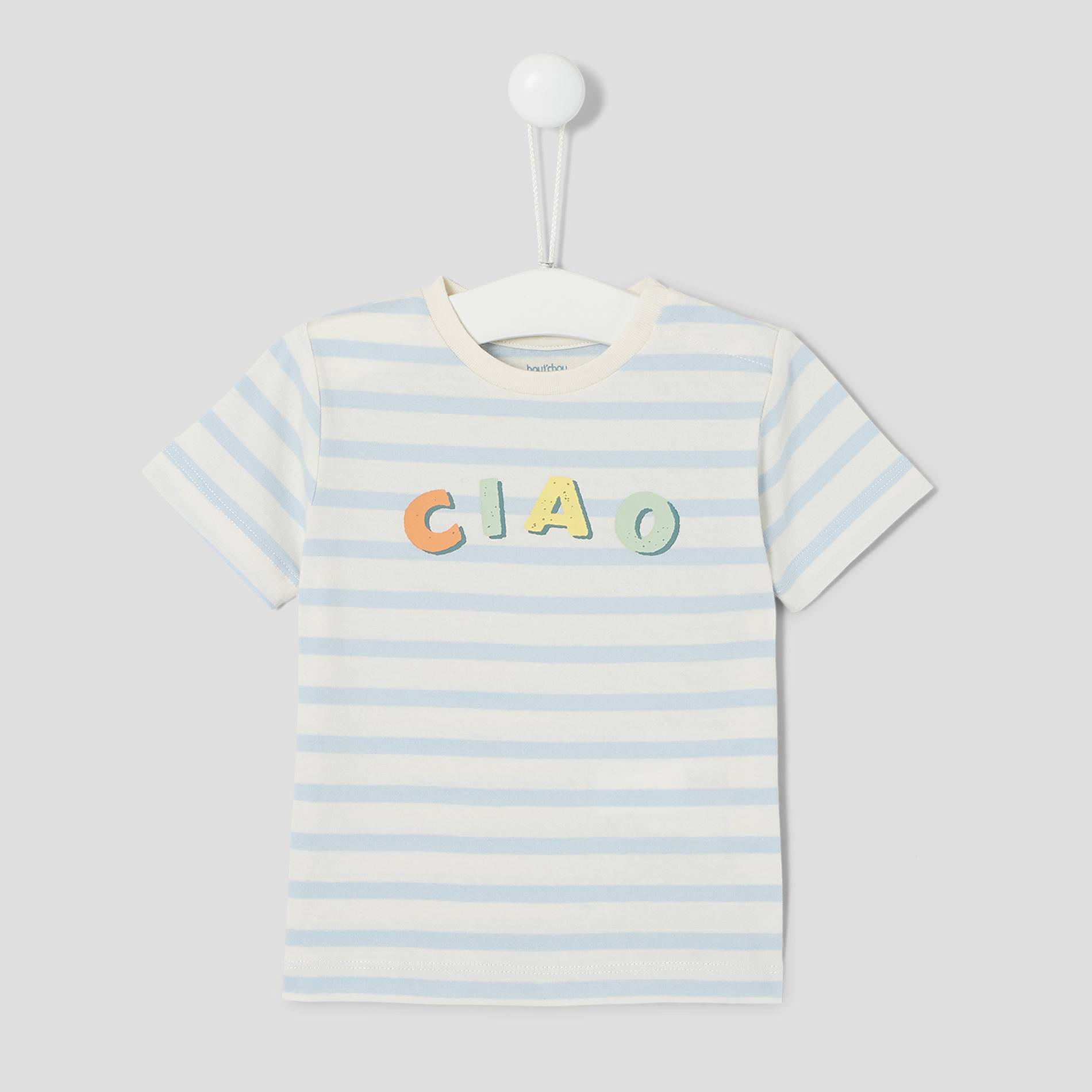 T-shirt rayé, Bleu pâle, large image number 0.0
