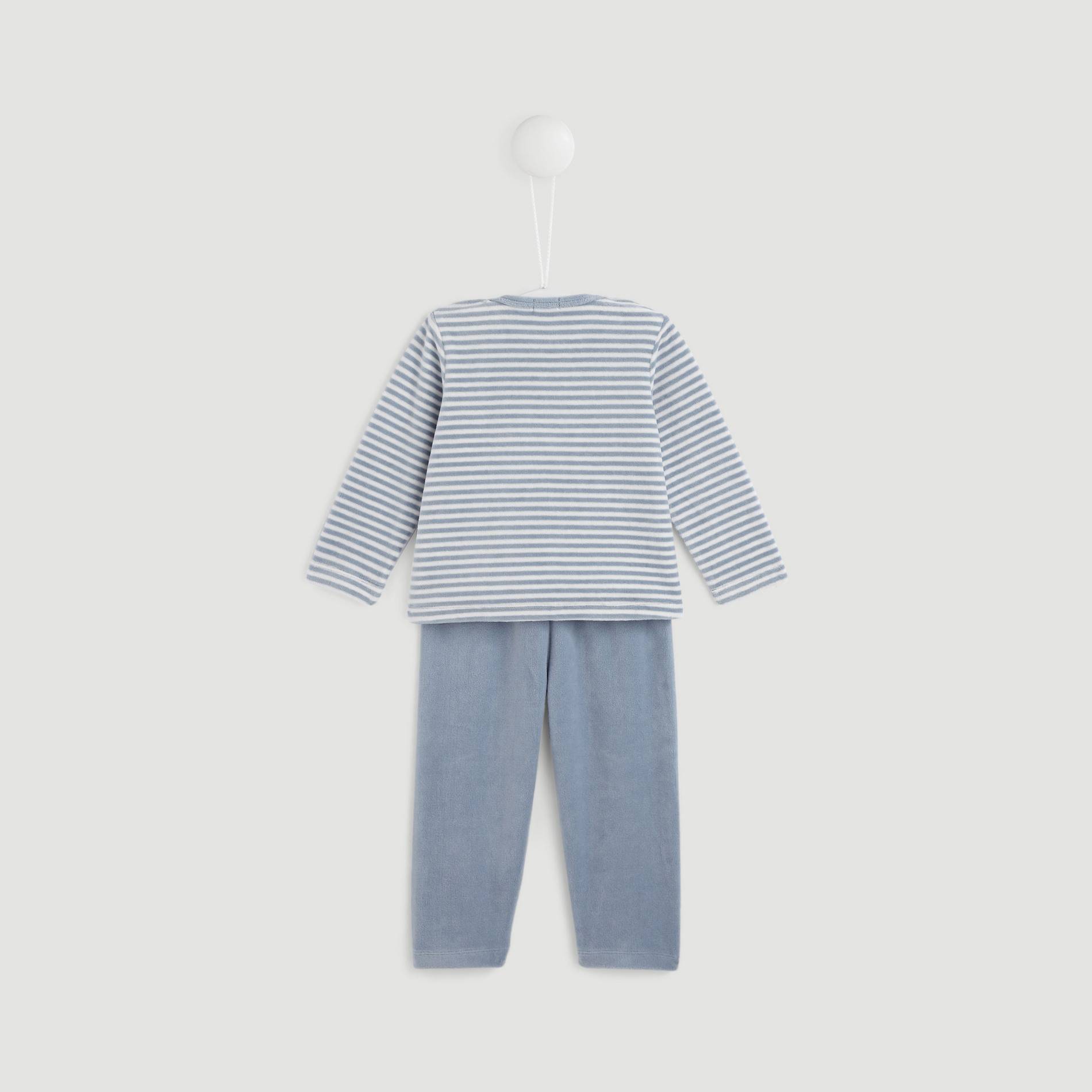 Pyjama en velours, Bleu, large image number 1.0