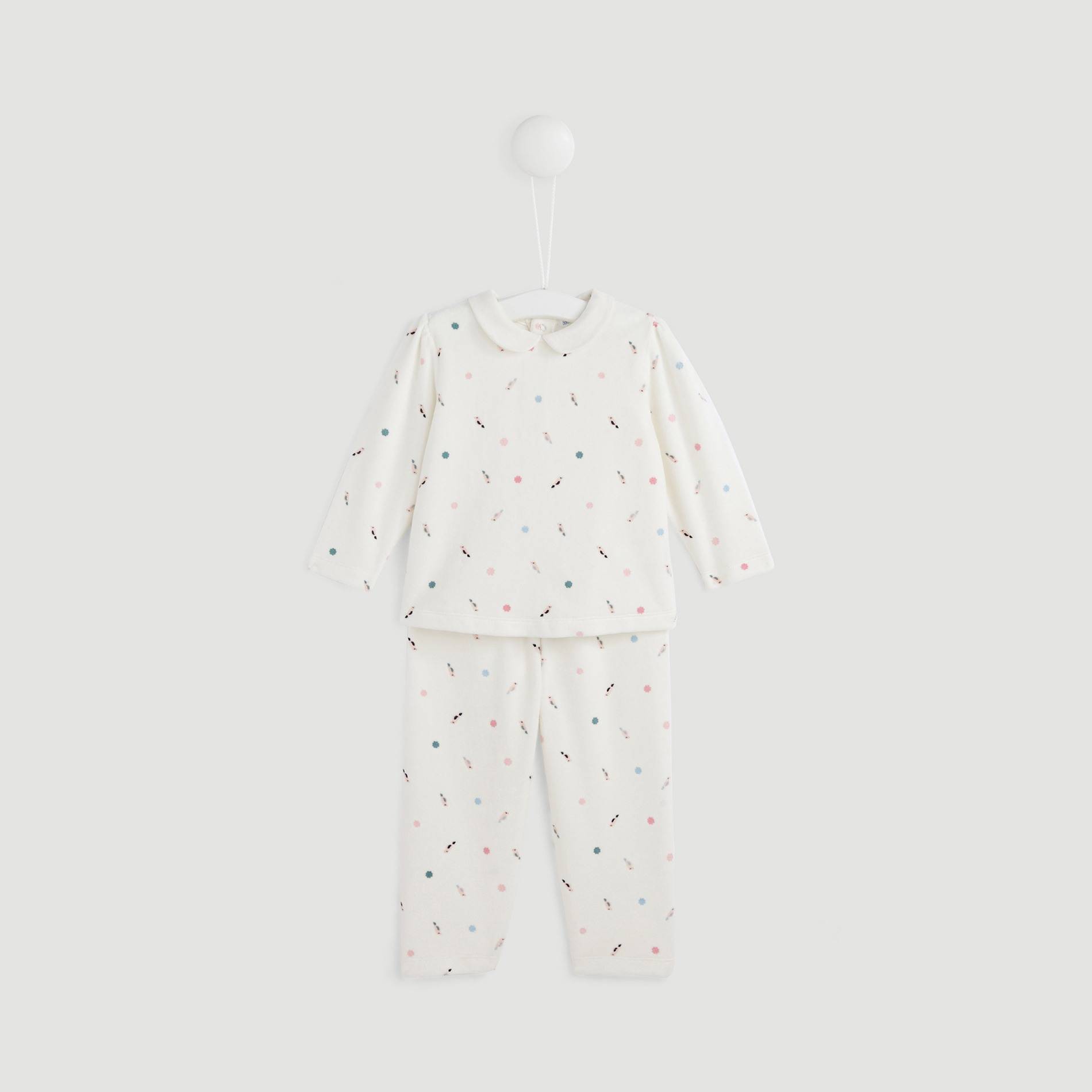 Pyjama imprimé, Ecru, large image number 0