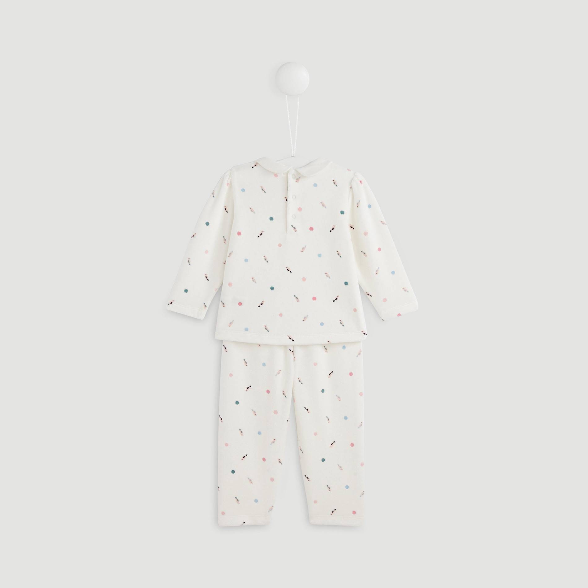 Pyjama imprimé, Ecru, large image number 1
