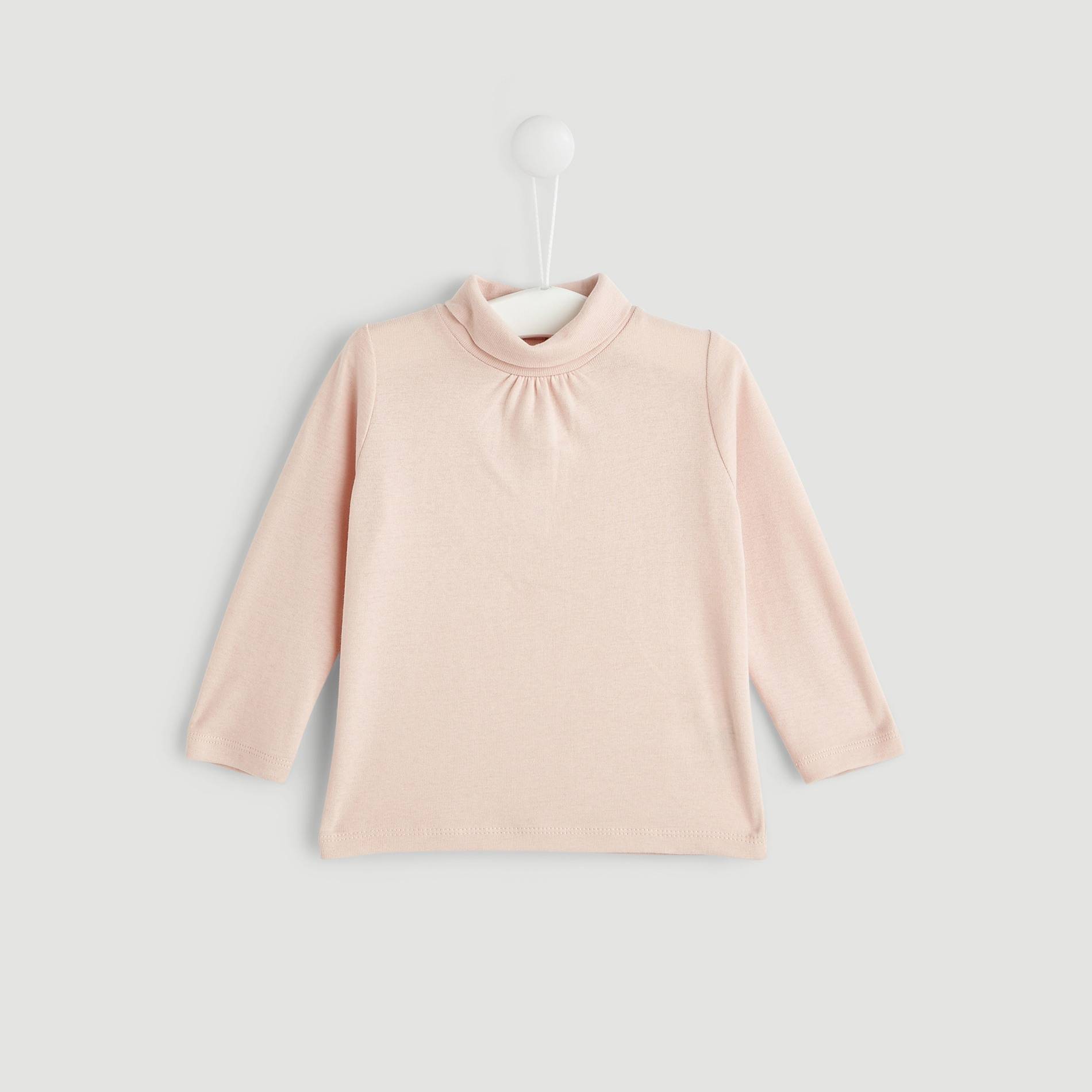 Sous-pull en coton BIO, Vieux rose, large image number 0