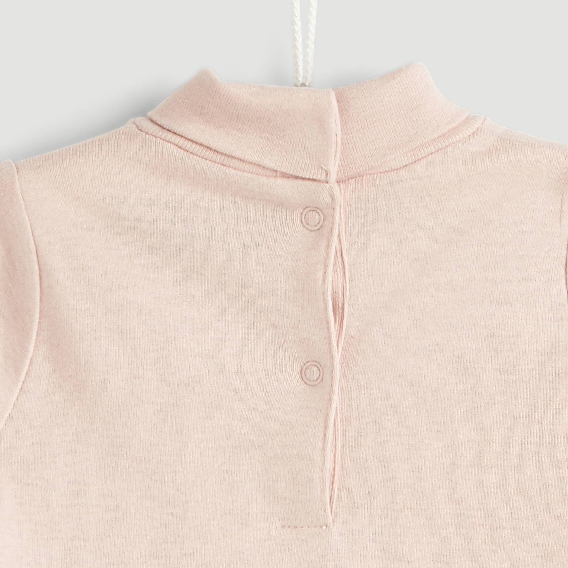 Sous-pull en coton BIO, Vieux rose, large image number 2