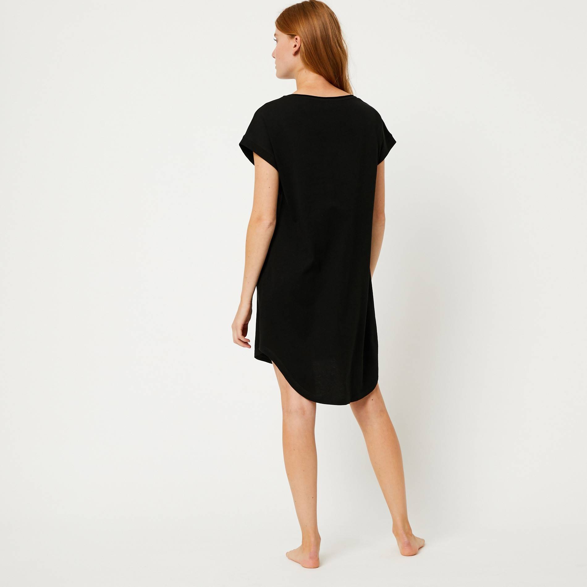 Chemise de nuit bio, Noir, large image number 1.0