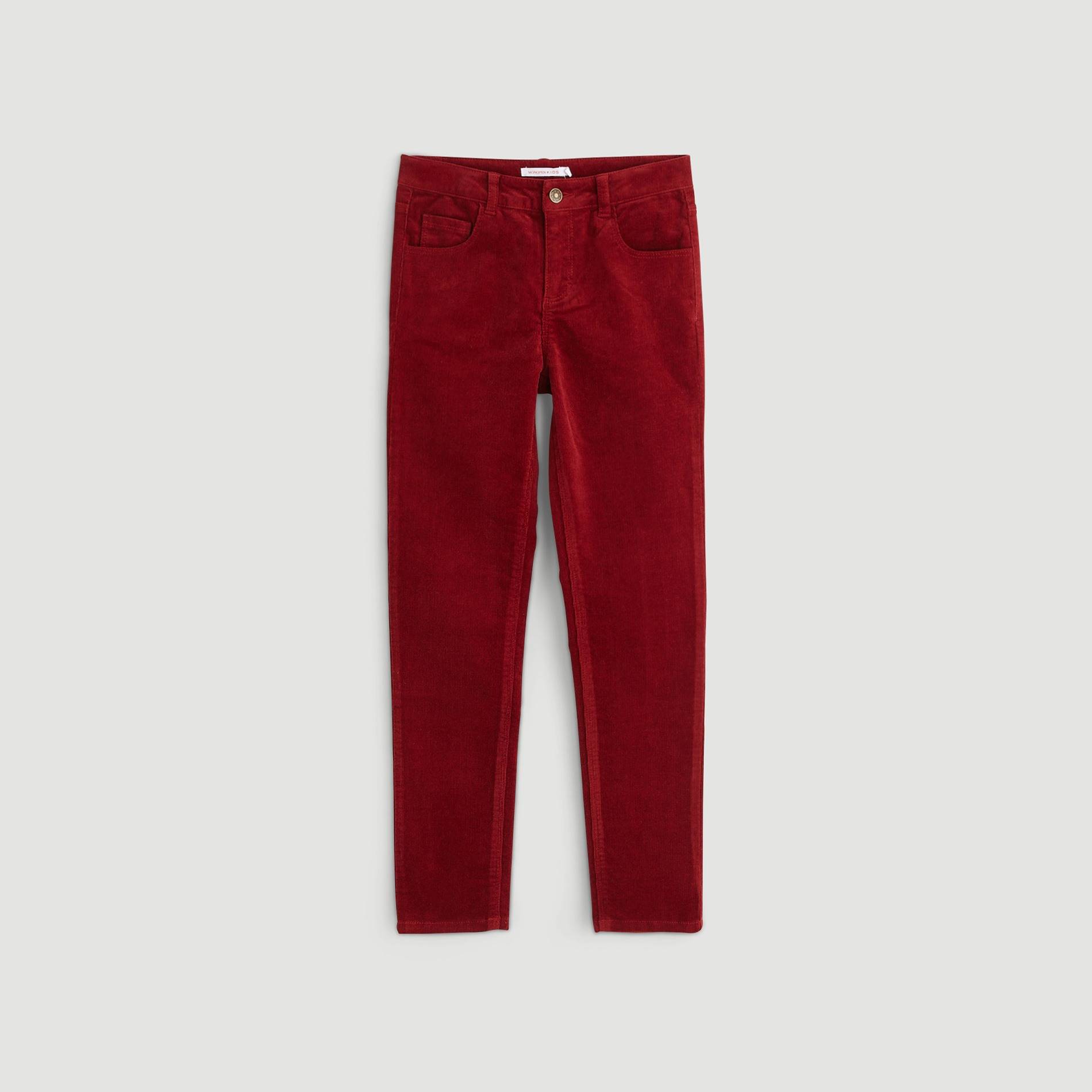 Pantalon velours, Bordeaux, large image number 1