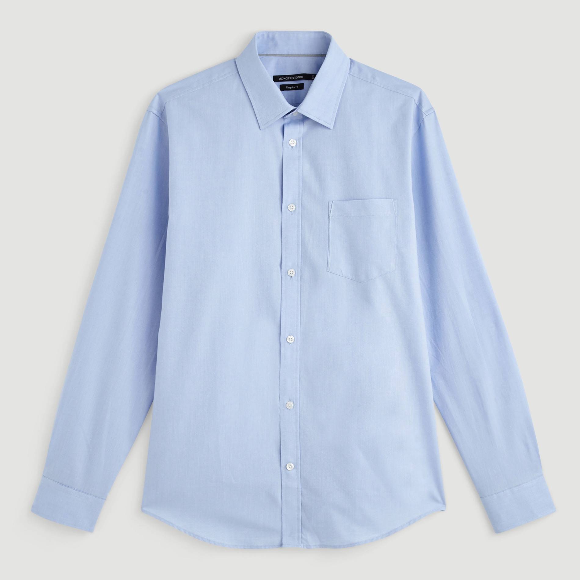 Chemise coupe regular, Indigo, large image number 2.0