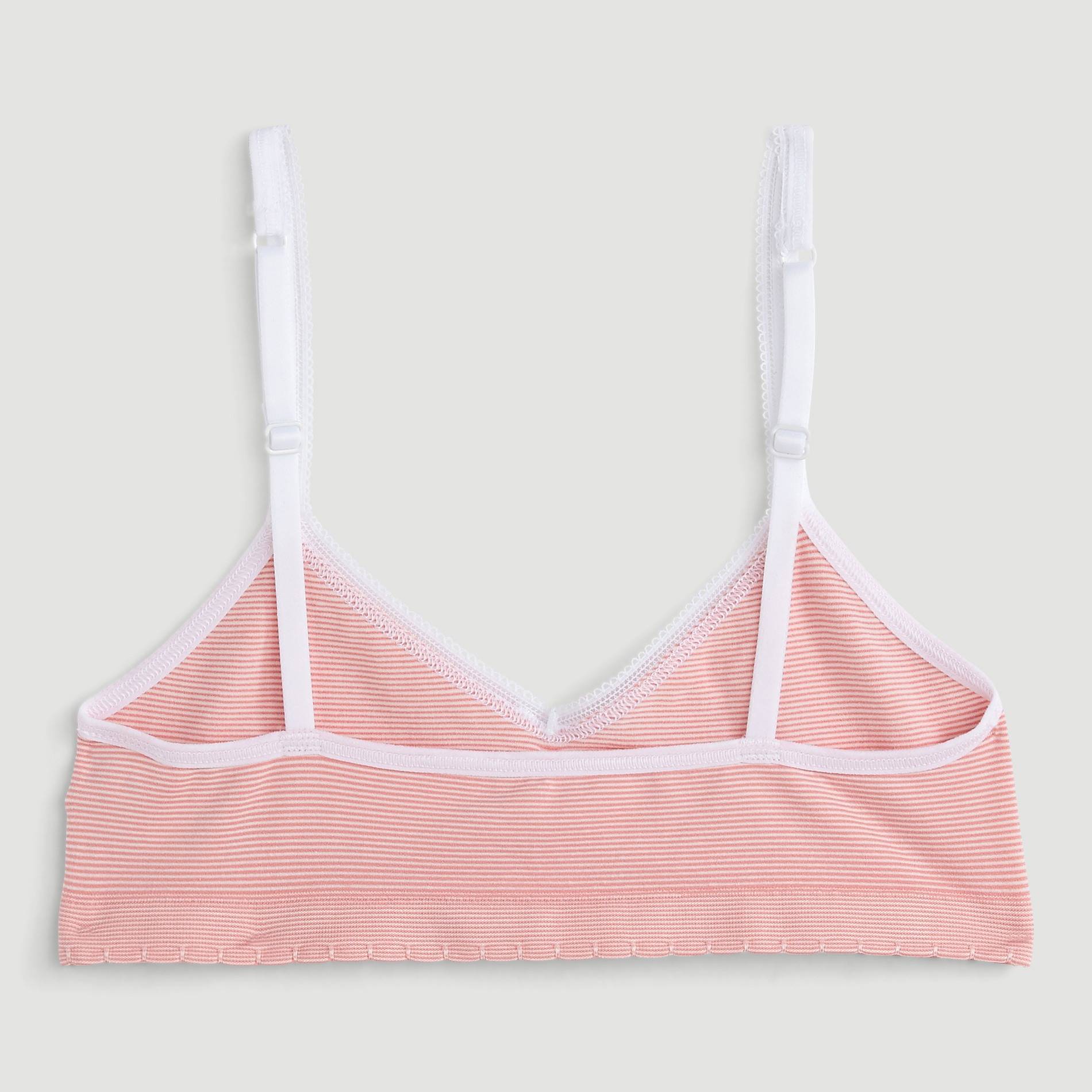 Soutien-gorge rayé sans couture, Rose clair, large image number 1