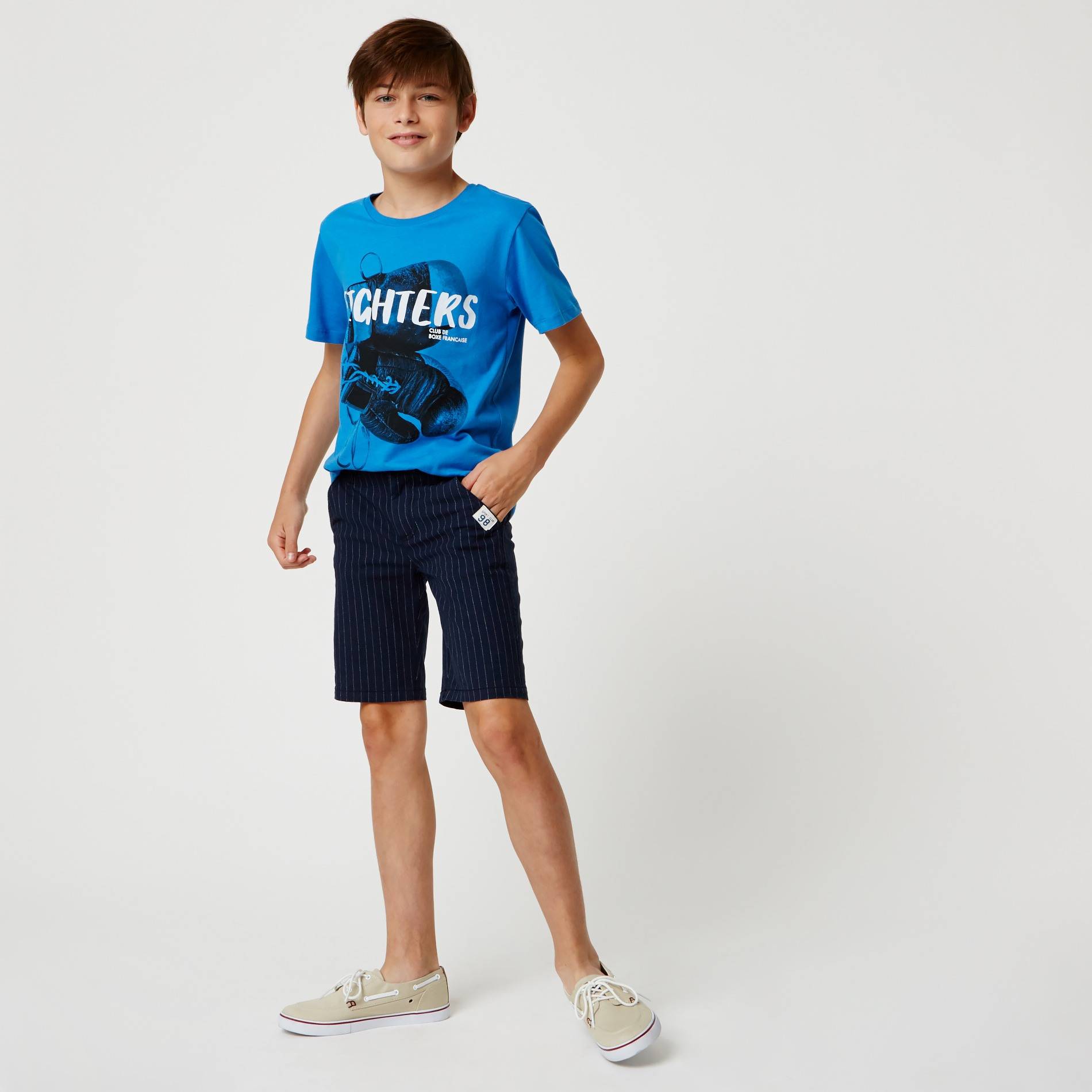 Short rayé, Cobalt, large image number 0.0