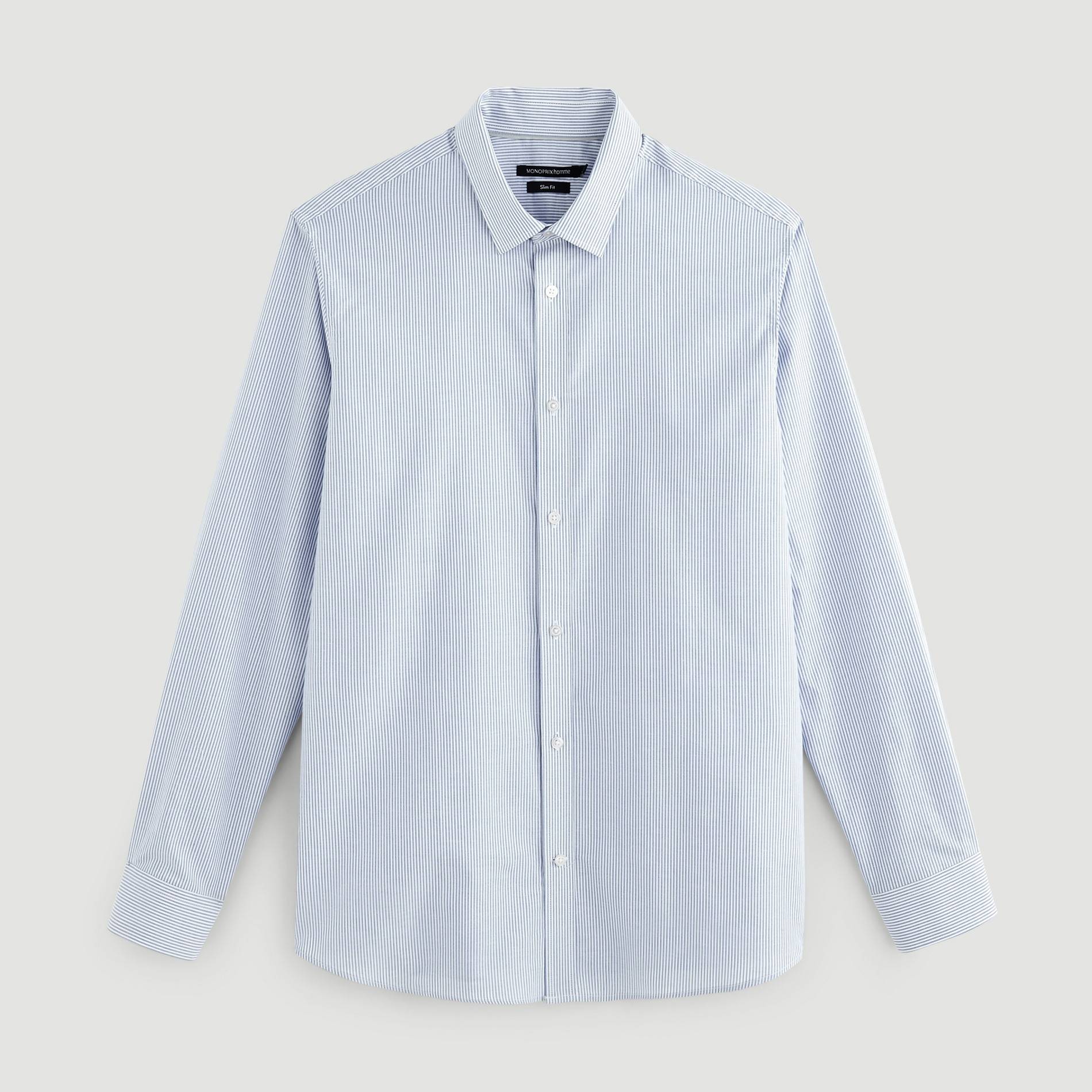 Chemise de ville slim fit, Blanc, large image number 2