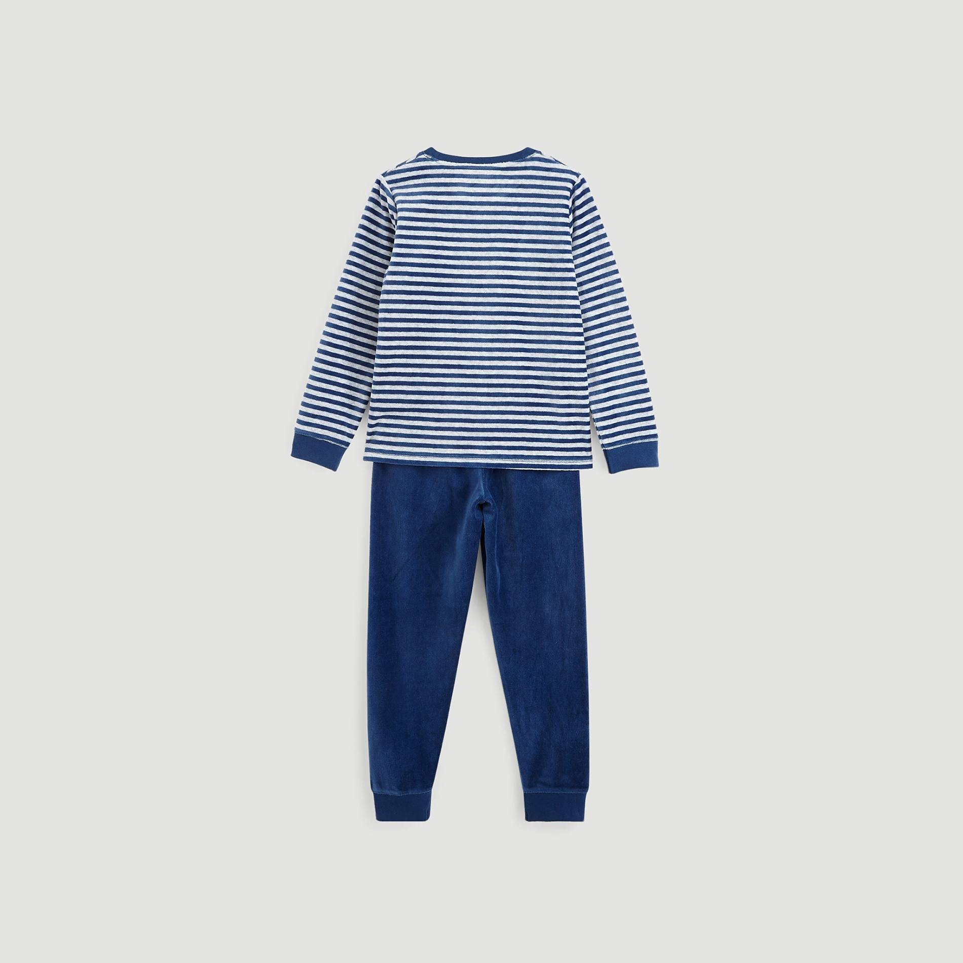 Pyjama velours, Bleu vif, large image number 2.0